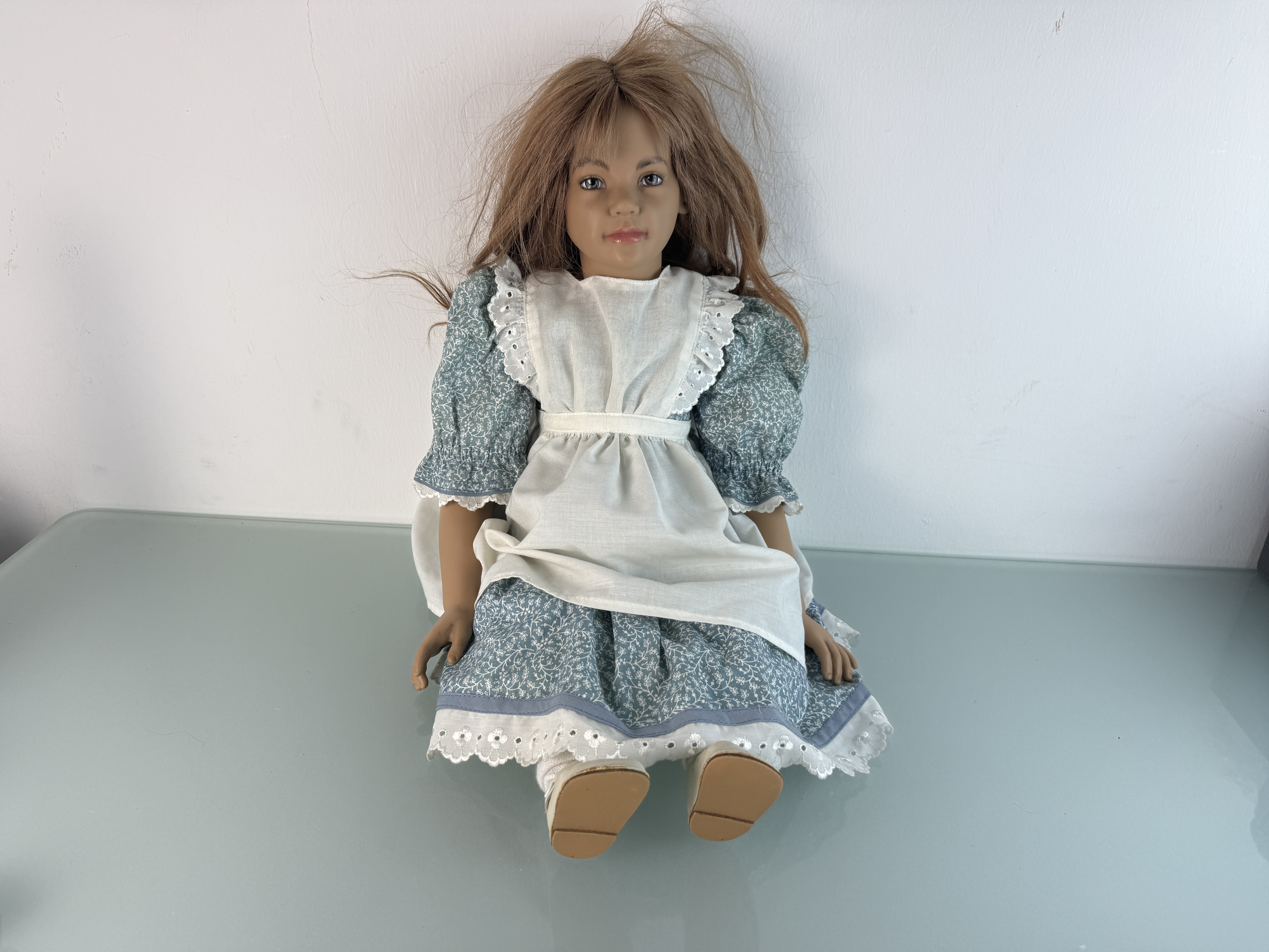 Künstlerpuppe Sigikid Ilse Wippler Vinyl Puppe 68 cm. Top Zustand   