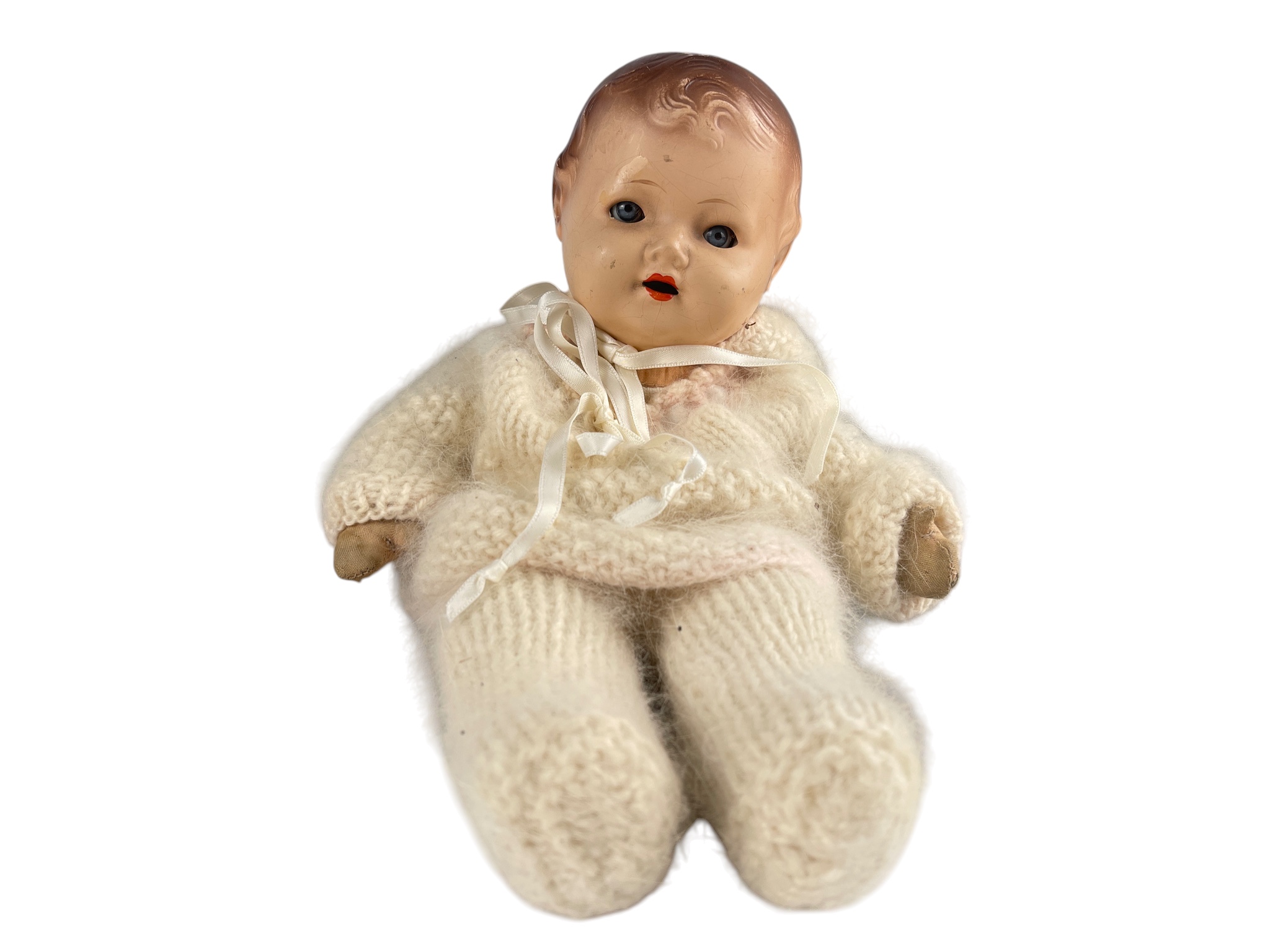 Künstlerpuppe Sammler Vinyl alte Puppe 31 cm Zustand Siehe Fotos