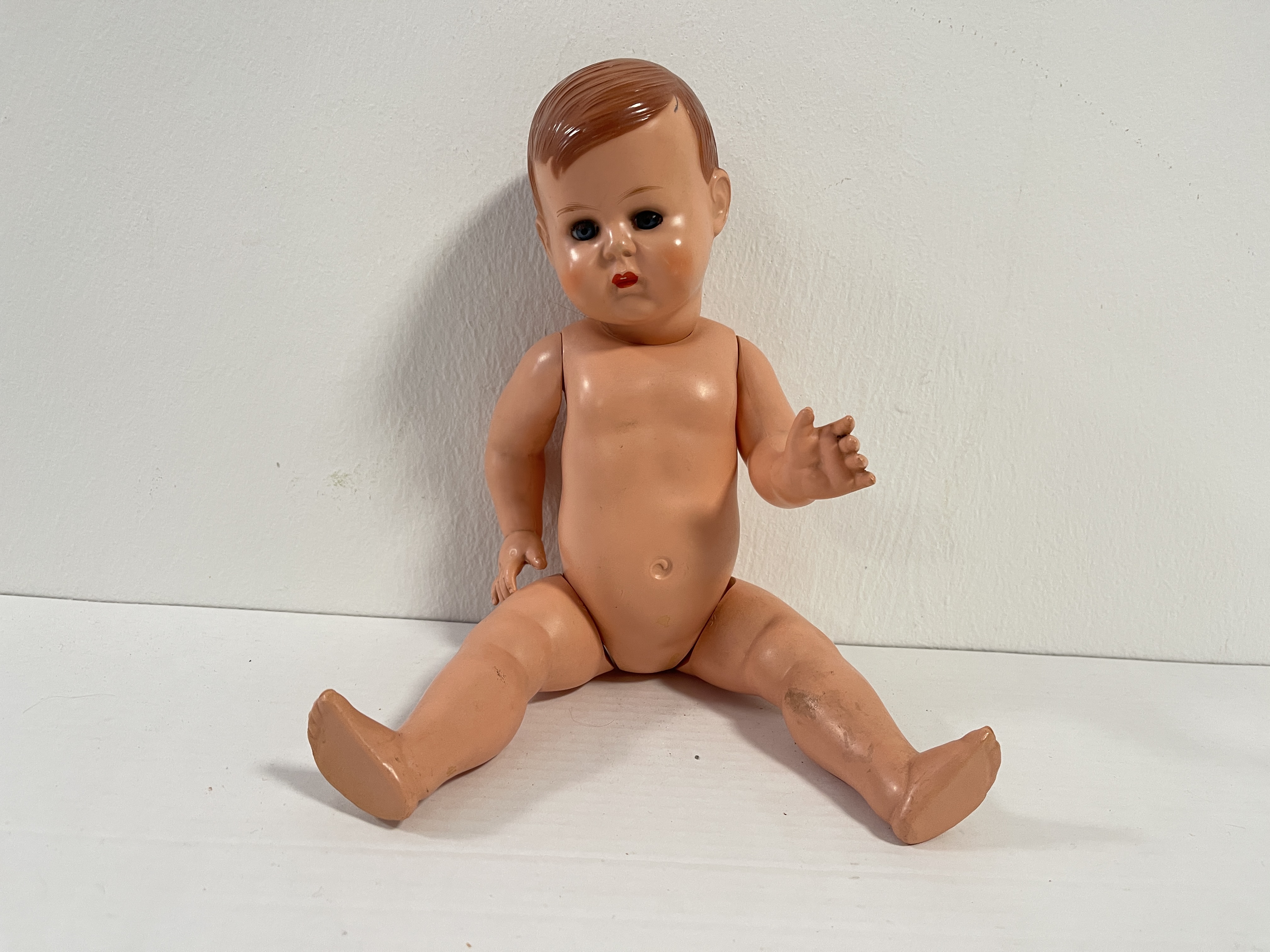 Künstlerpuppe Sammler Puppe alte Zelluloid Puppe 37 cm Zustand siehe Fotos  