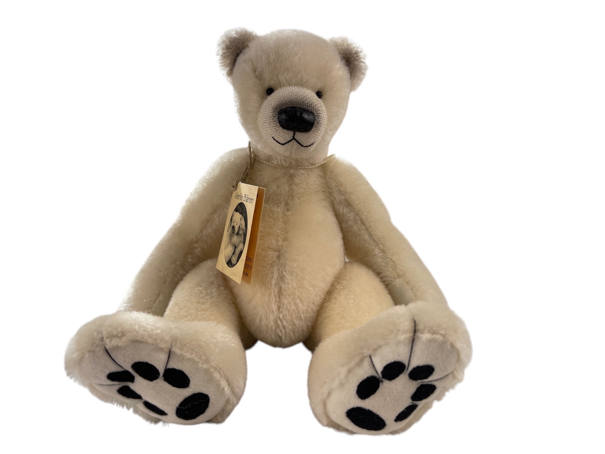 Künstlerbär Teddybär Merlin Bär 27 cm. Top Zustand.   
