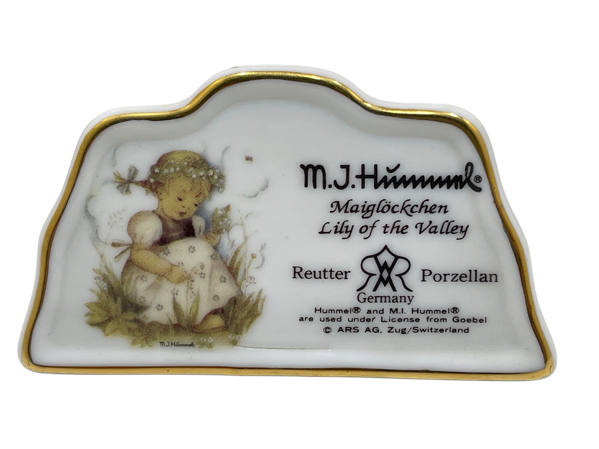  M.I. Hummel x Reutter Schild Porzellan 8,5 x 6 cm. 1 Wahl. Top Zustand.  