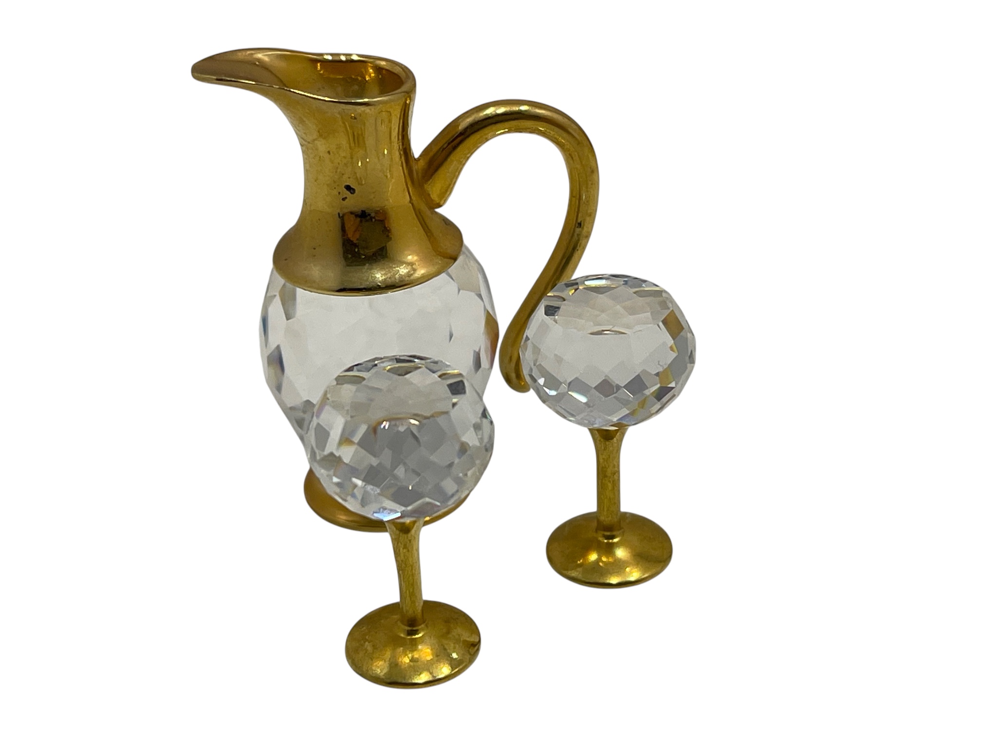 Swarovski Figur 174010 Memories Wein Set 4 cm. Top Zustand 