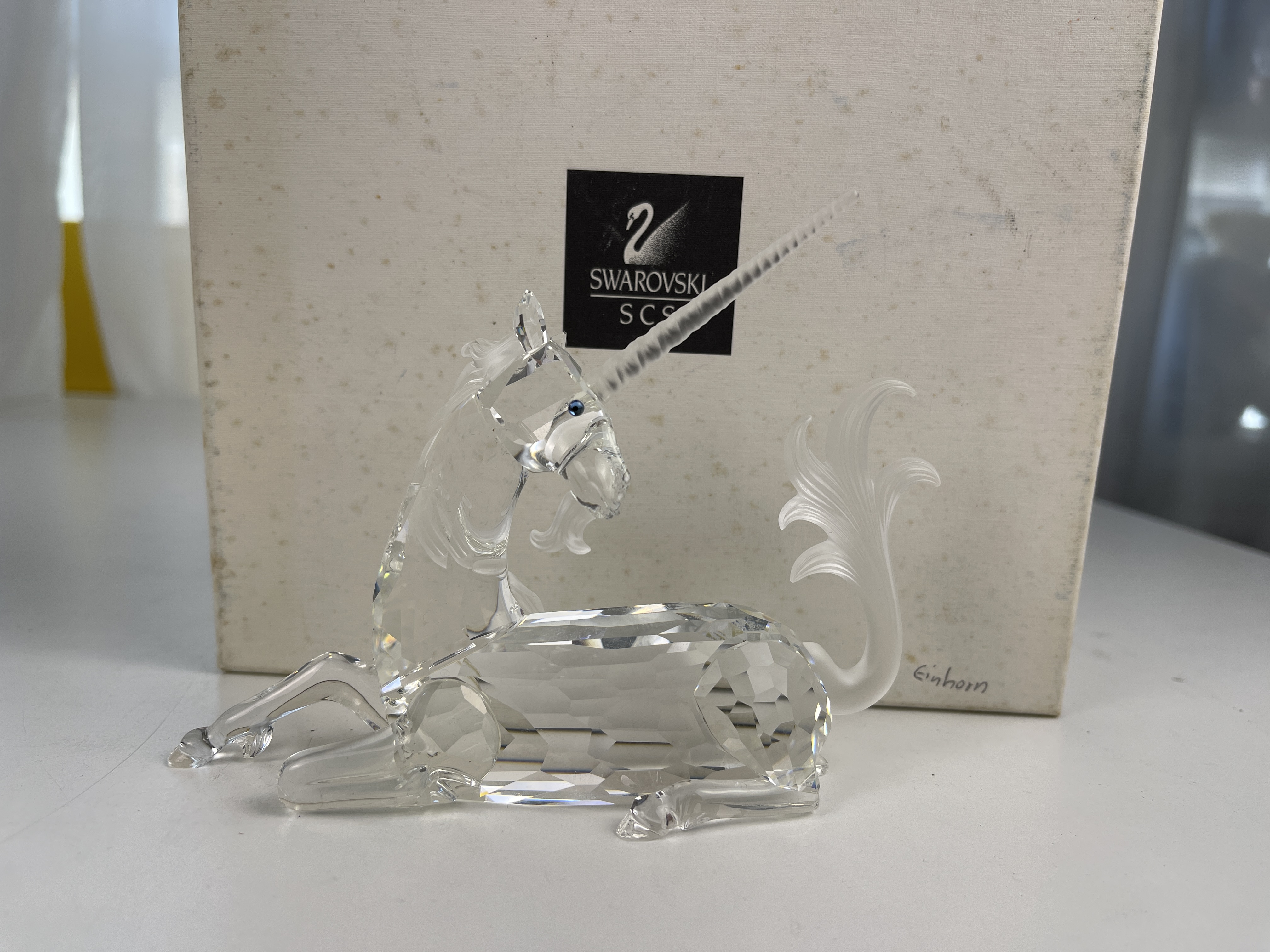  Swarovski Figur 191727 Jahresfigur Einhorn 14 cm. Mit Kiste - Top Zustand