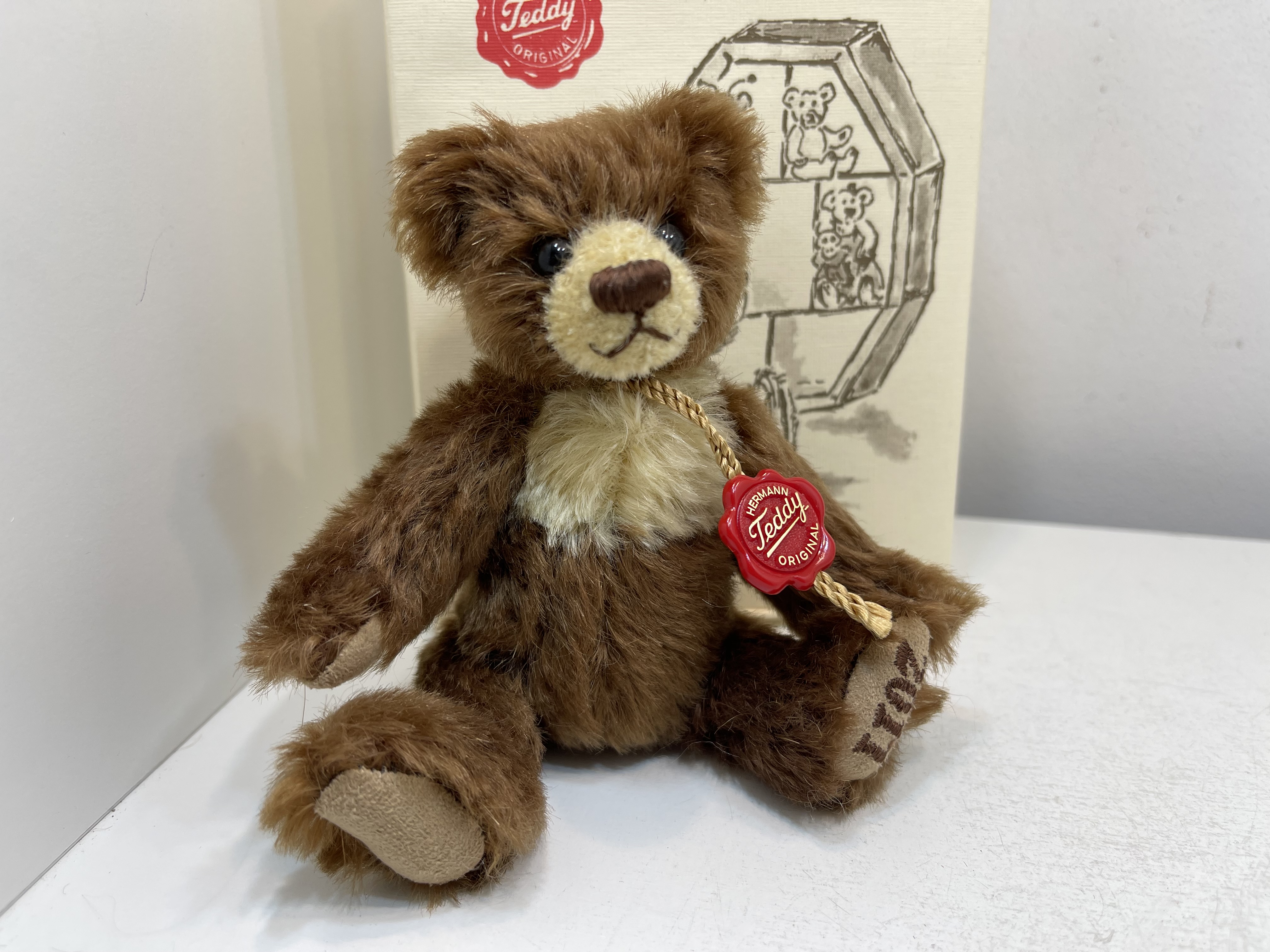 Hermann - Teddybär 14 cm + OVP. Top Zustand  