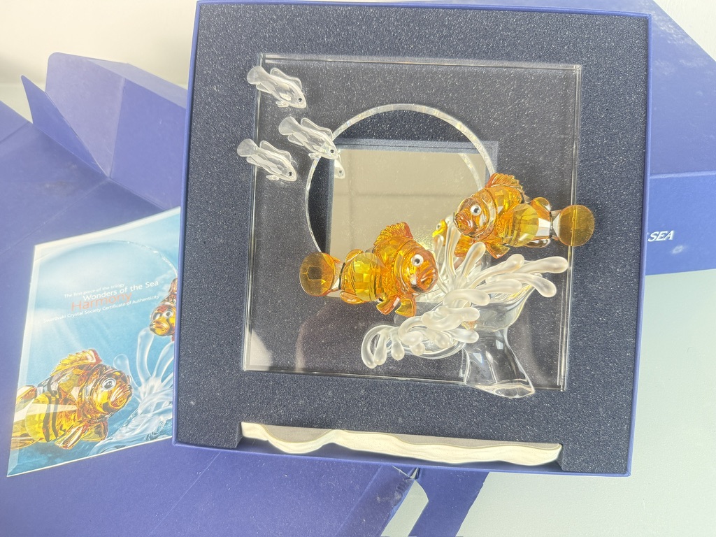  Swarovski Figur 657120 Wonders of the Sea Harmony 20 cm. Ovp + Zertifikat - Top Zustand  