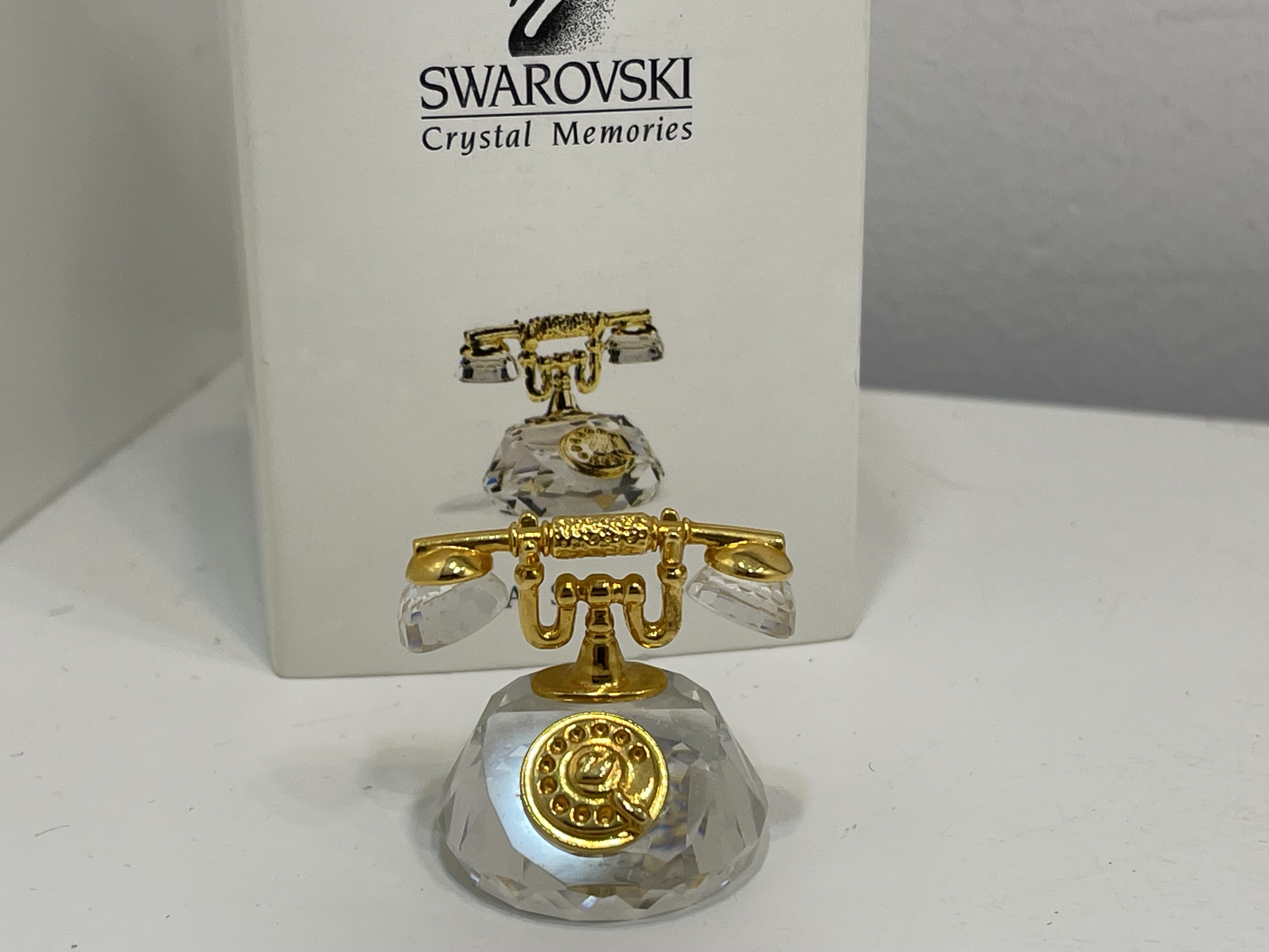 Swarovski Figur Kristall 180408 Memories Telefon 3 cm + OVP & Zertifikat. Top Zustand  