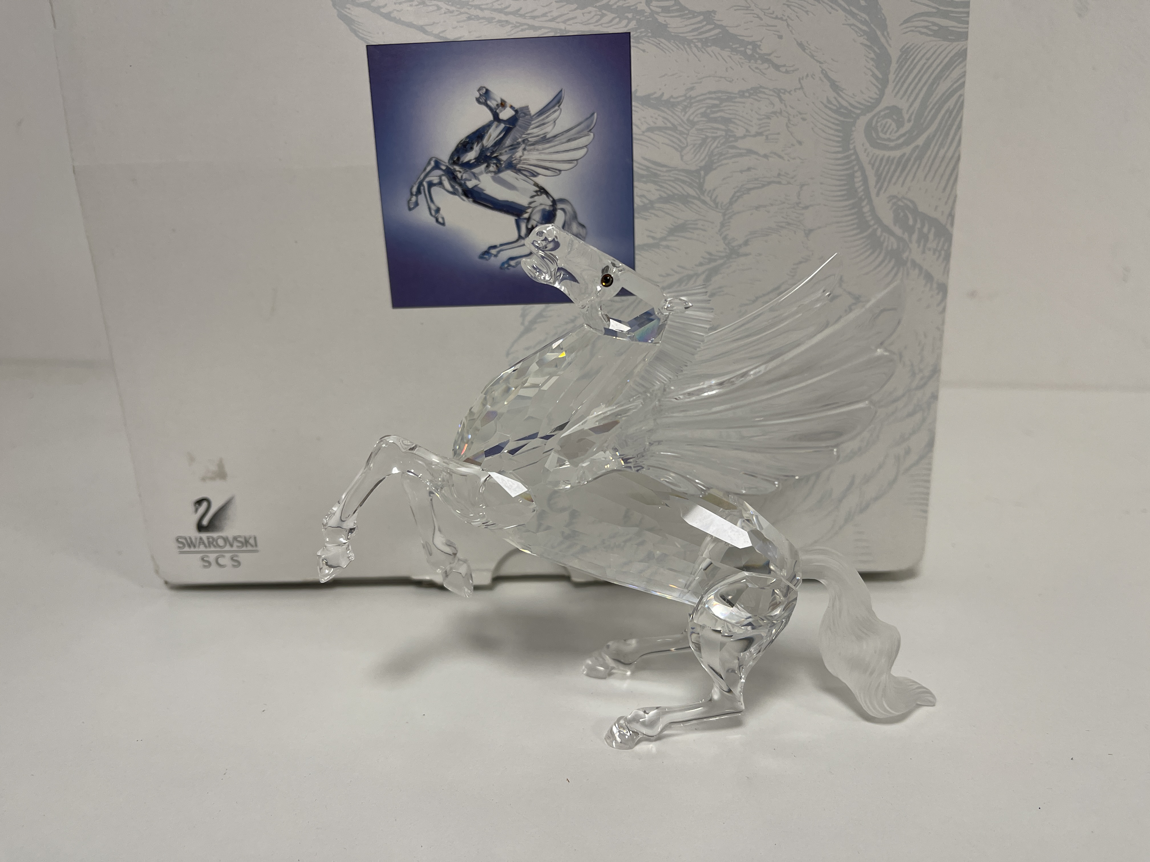 Swarovski Figur Kristall 216327 Jahresfigur Pegasus 12,5 cm. Ovp & Zertifikat. 