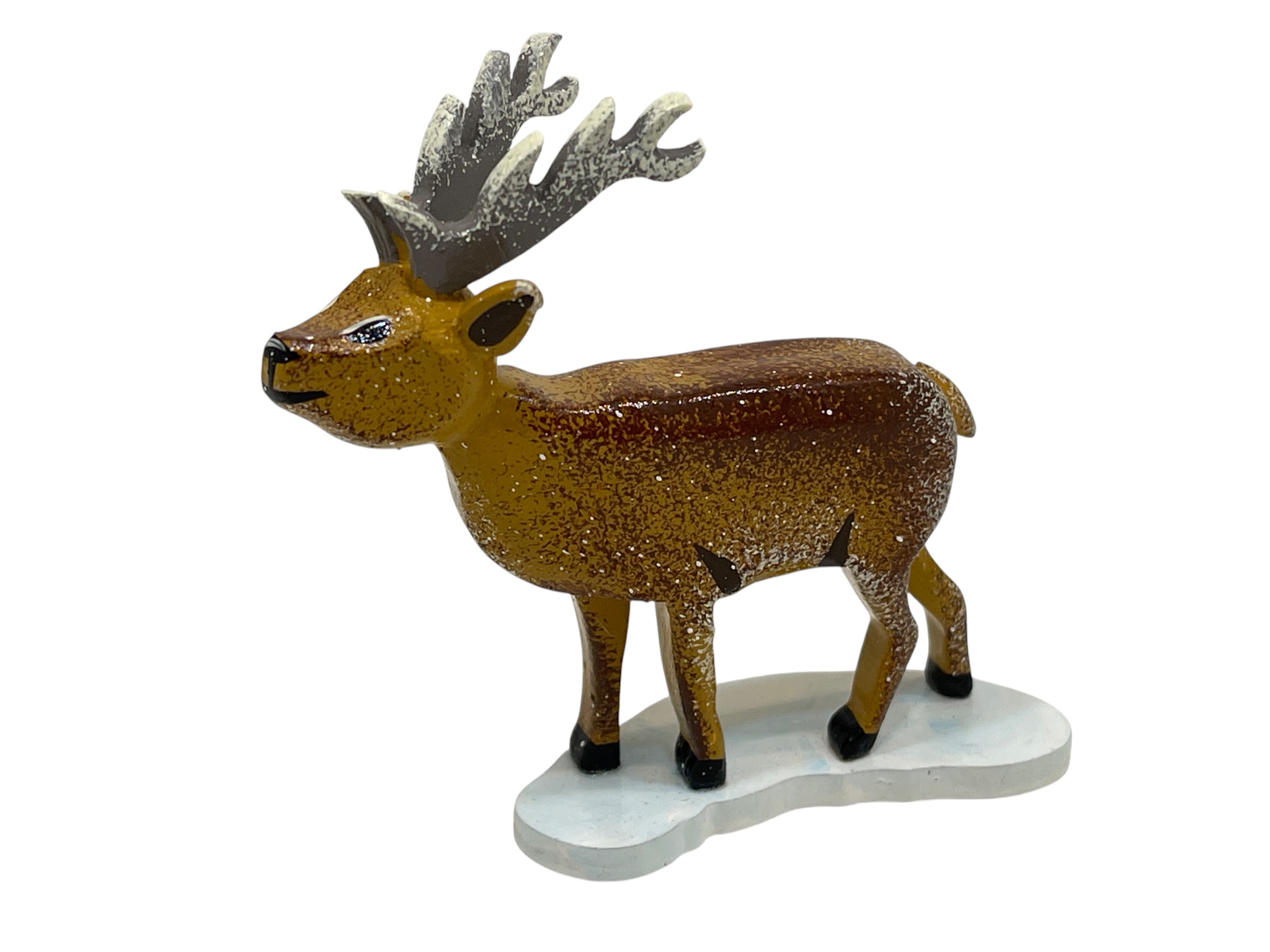 Erzgebirge Figur Sammler Hubrig Figur Hirsch 6 cm. Top Zustand  