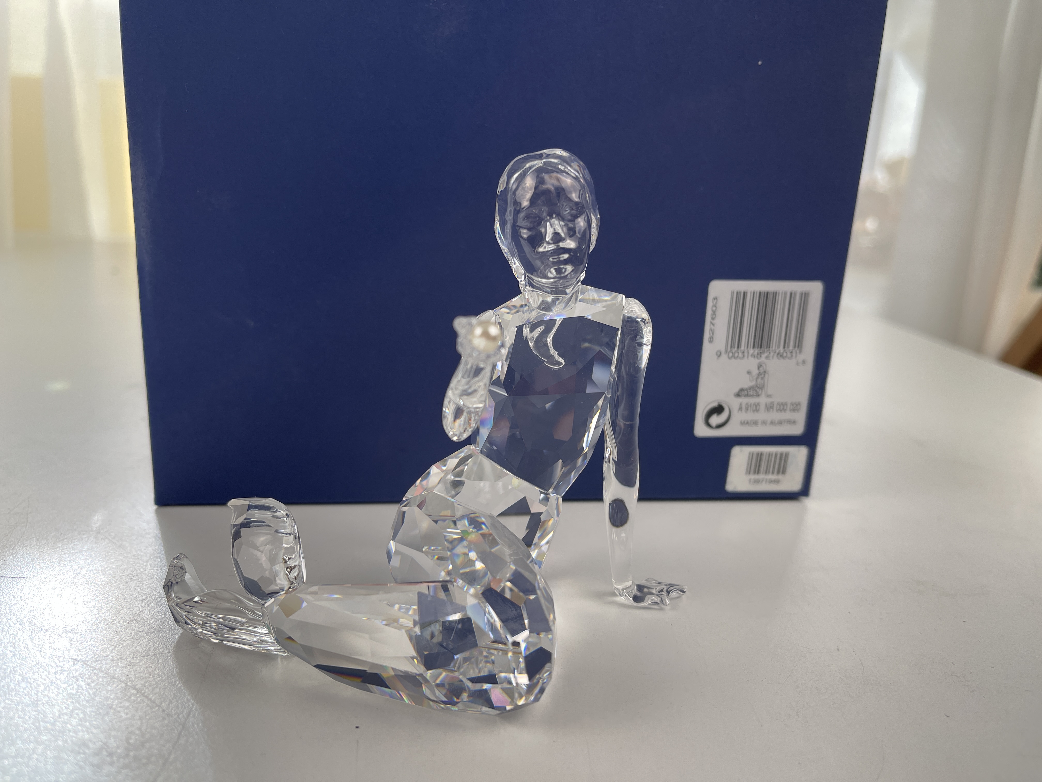 Swarovski Figur 827603 Meerjungfrau 12 cm. Mit Ovp & Zertifikat Top Zustand 
