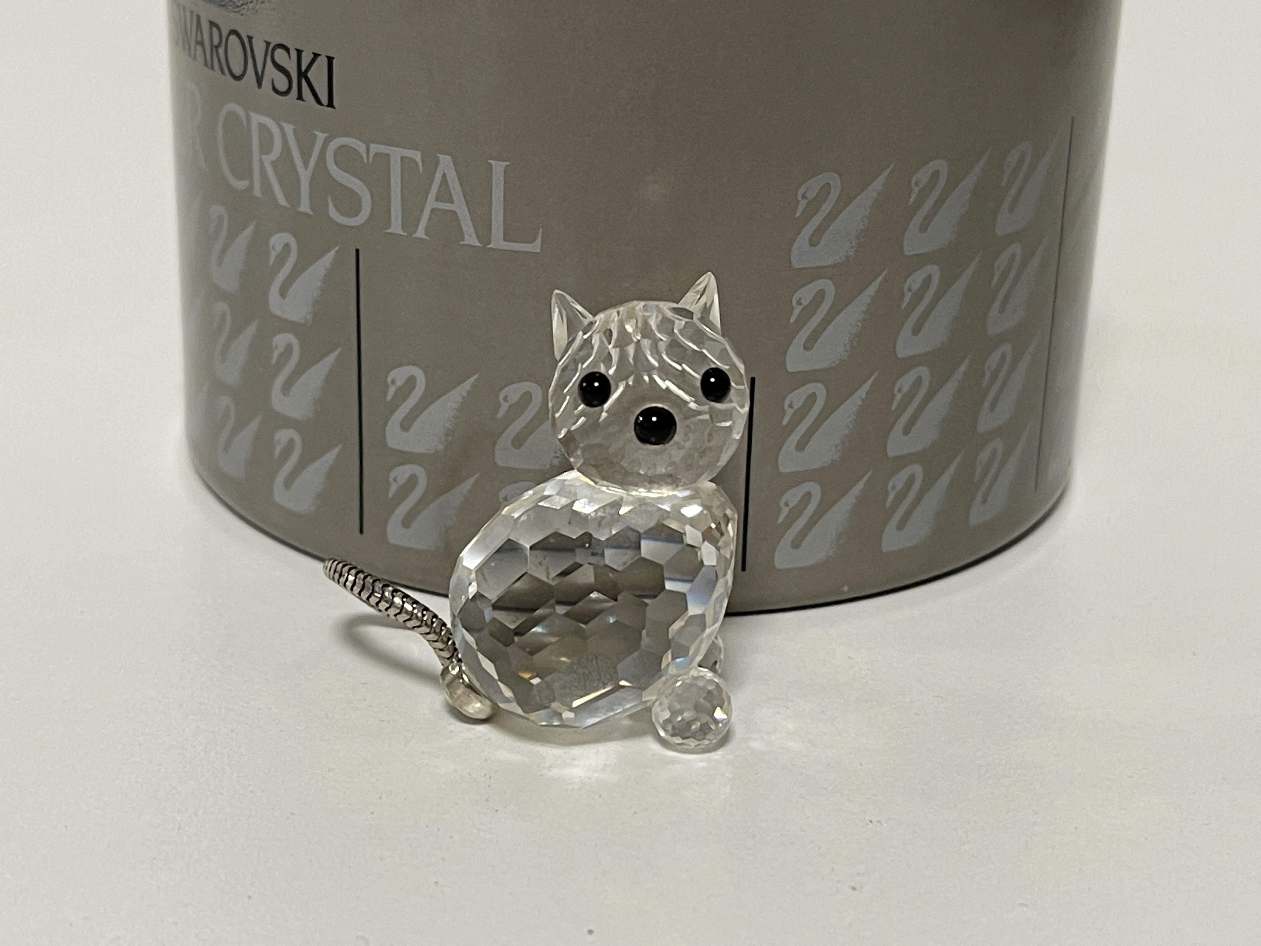 Swarovski Figur 010011 Katze 3,3 cm. Ovp & Zertifikat Top Zustand    