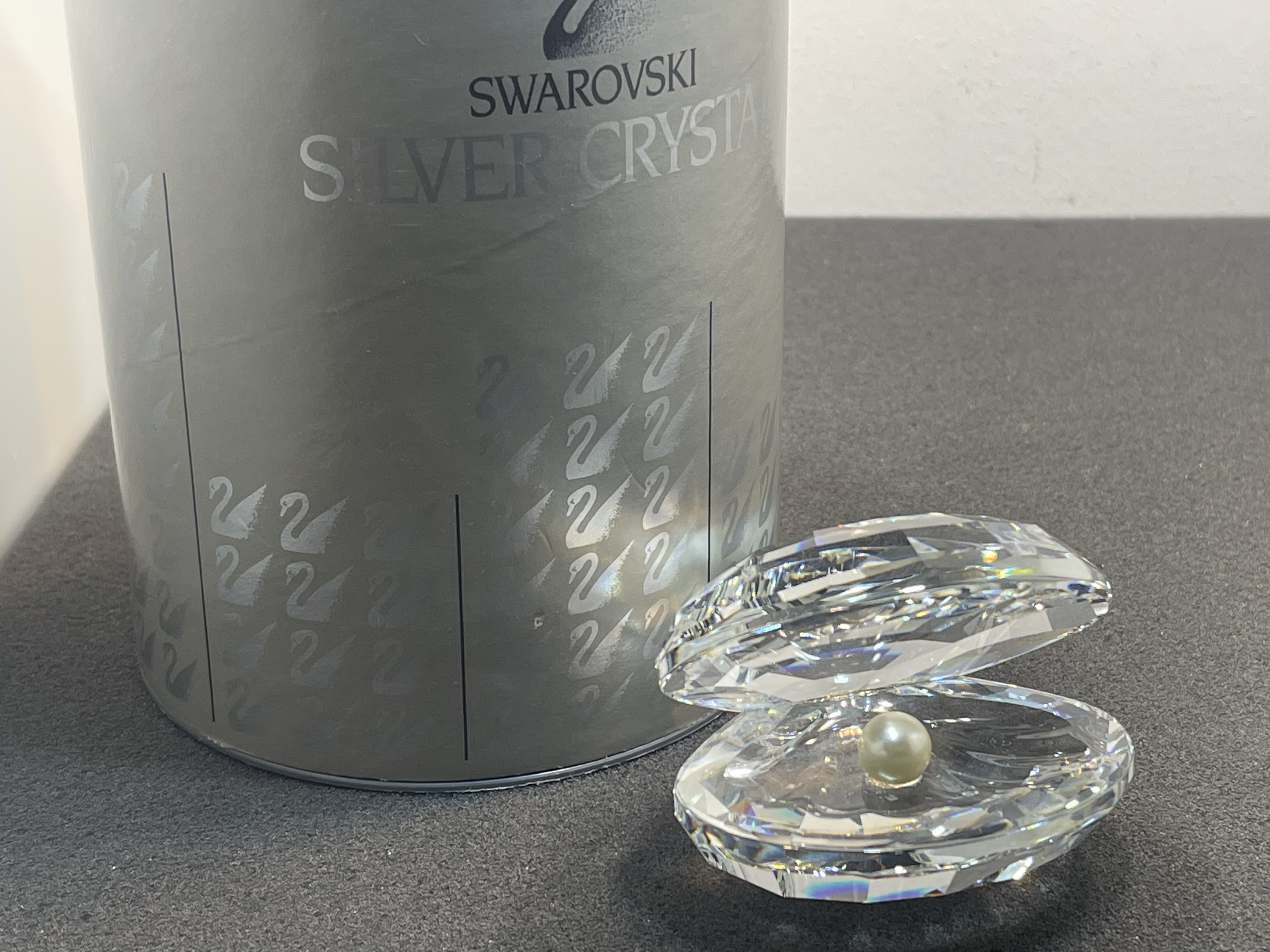 Swarovski Figur Kristall 014389 Große Muschel mit Perle 6,5 cm. Ovp & Zertifikat  