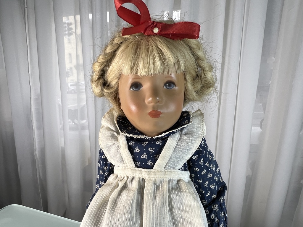 Käthe Kruse Puppe, Sammlerpuppe, newest unbespielt, 09.Juli 1981, 38 cm