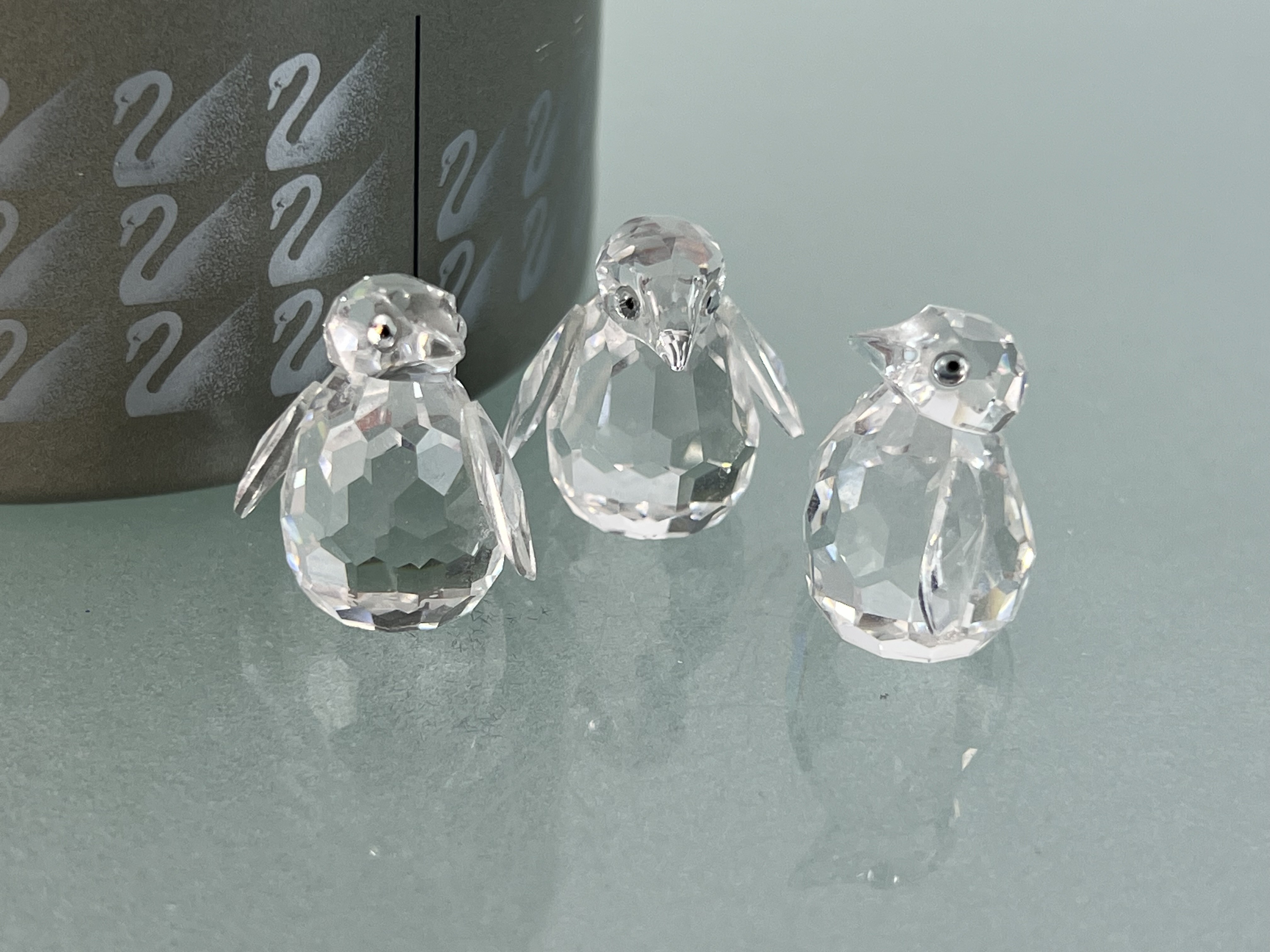 Swarovski Kristall 209588 Figur 3 Pinguine je 3 cm. Mit OVP & Zertifikat. Top Zustand