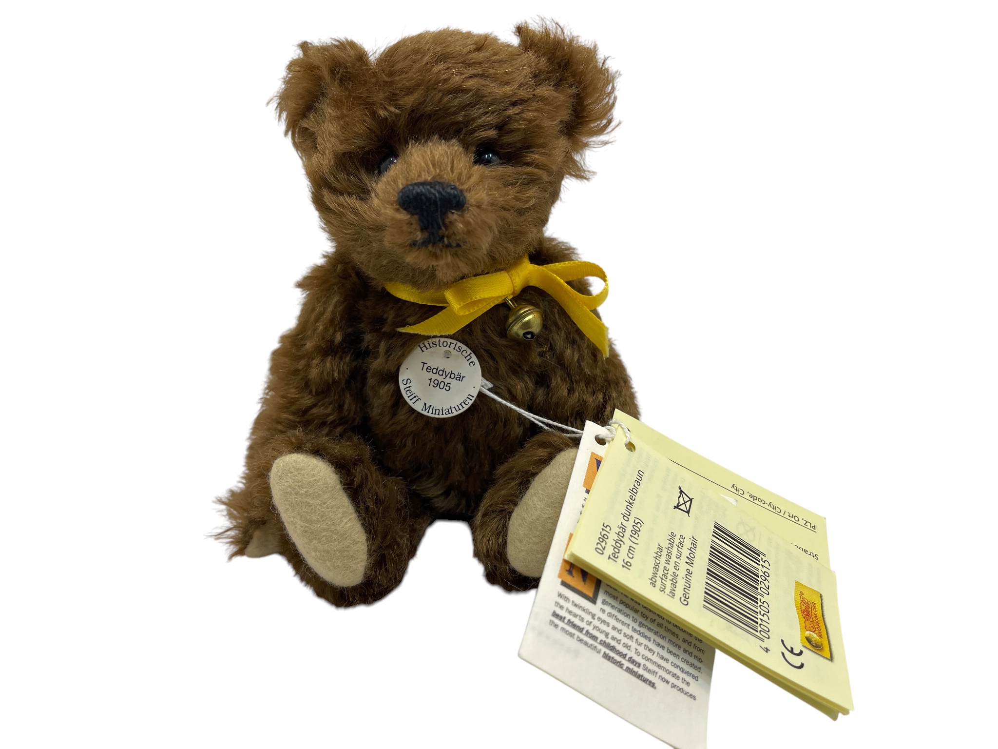 Steiff Tier Teddy Bär 029615 Historische Miniaturen 16 cm. Top Zustand 