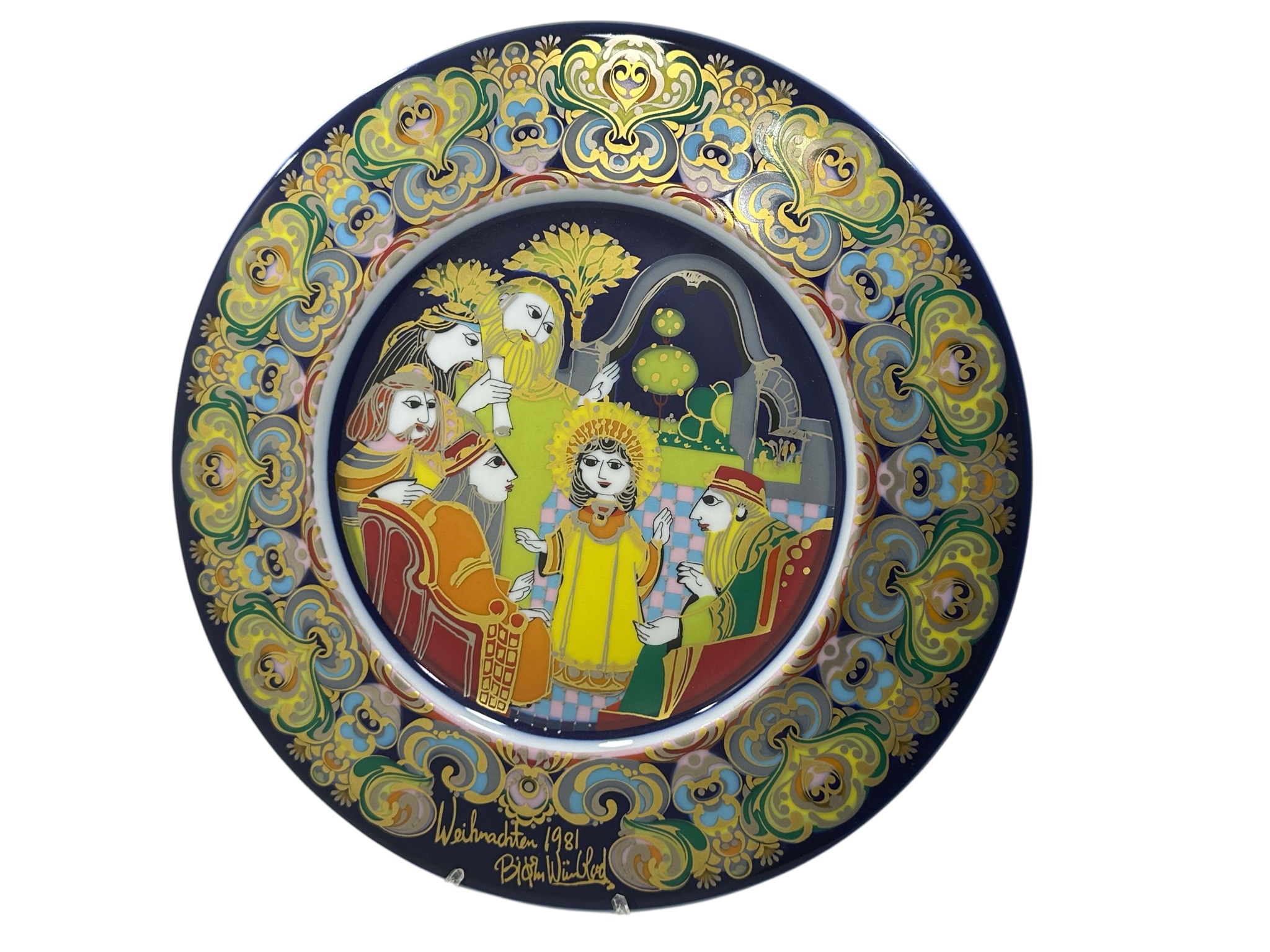 Rosenthal Porzellan Weihnachtsteller 1981 Ø: 28,7 cm. Top Zustand