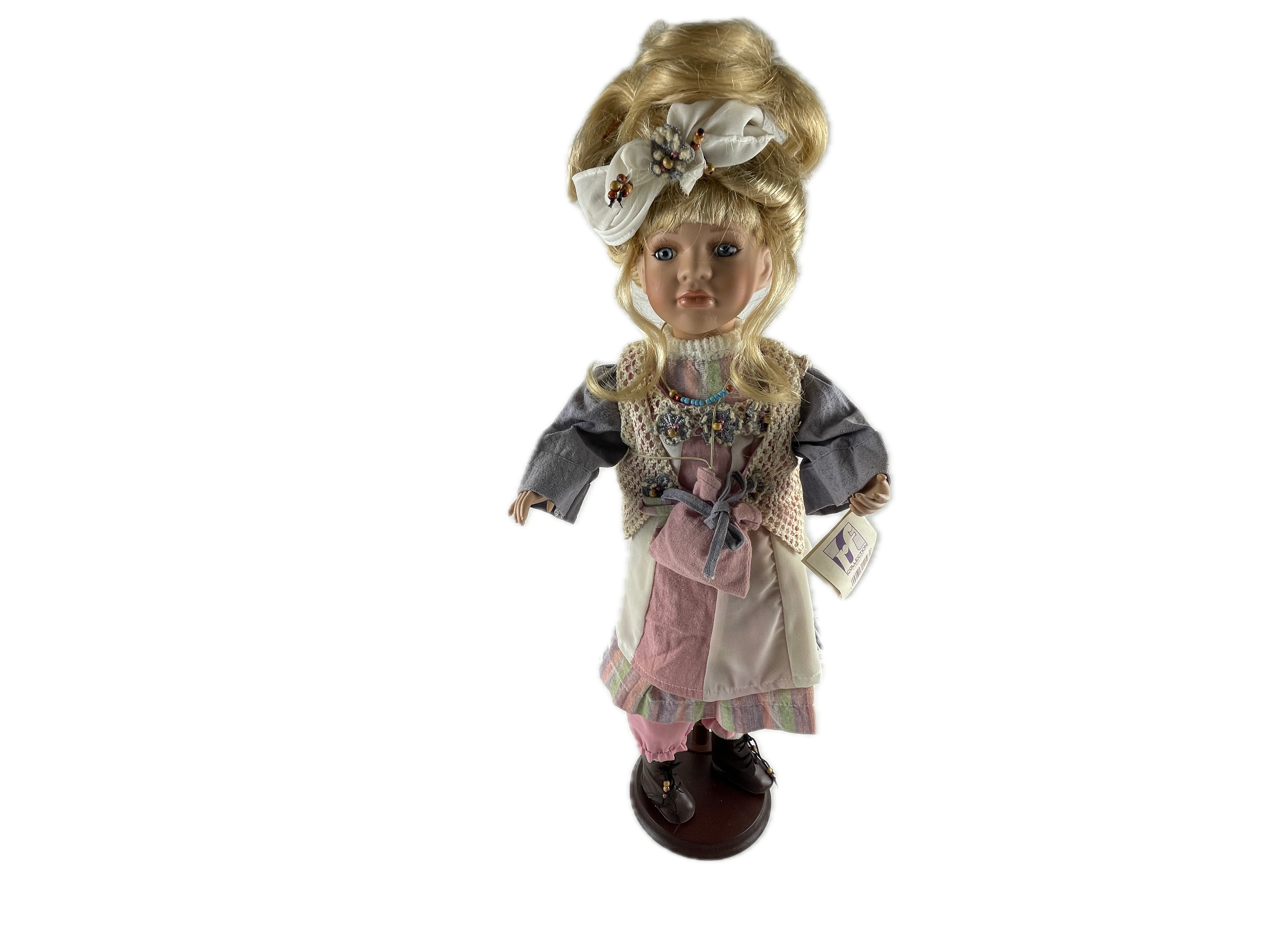 Künstlerpuppe Porzellan Puppe 55 cm. Top Zustand   