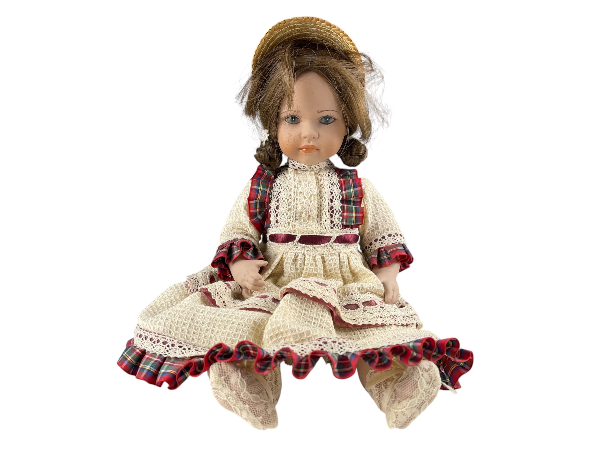 Künstlerpuppe Arianna Porzellan Puppe 30 cm. Top Zustand 