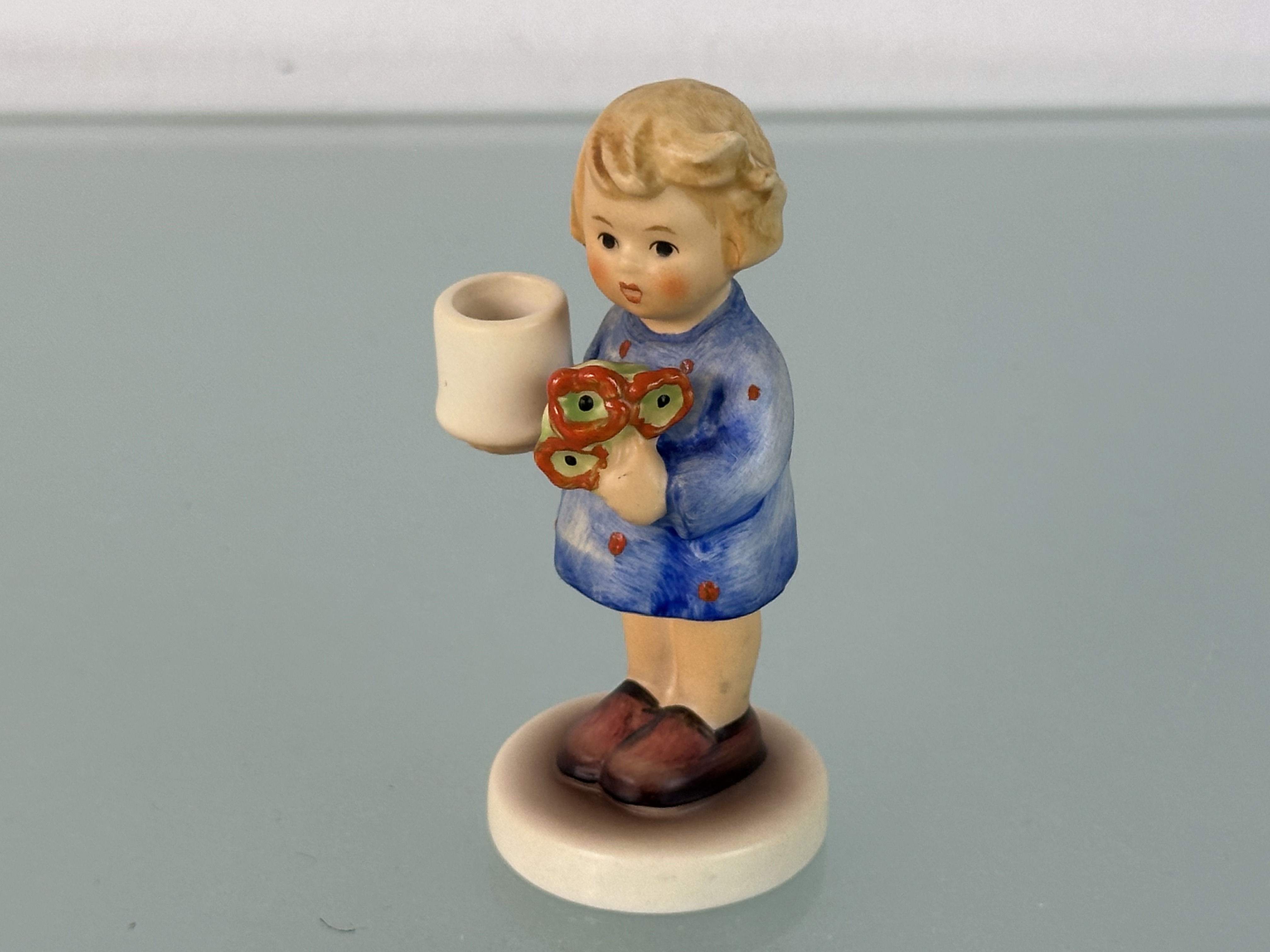 Hummel Figur 115 Mädchen mit Blumenstrauß / Kerzenständer 9 cm. 1 Wahl