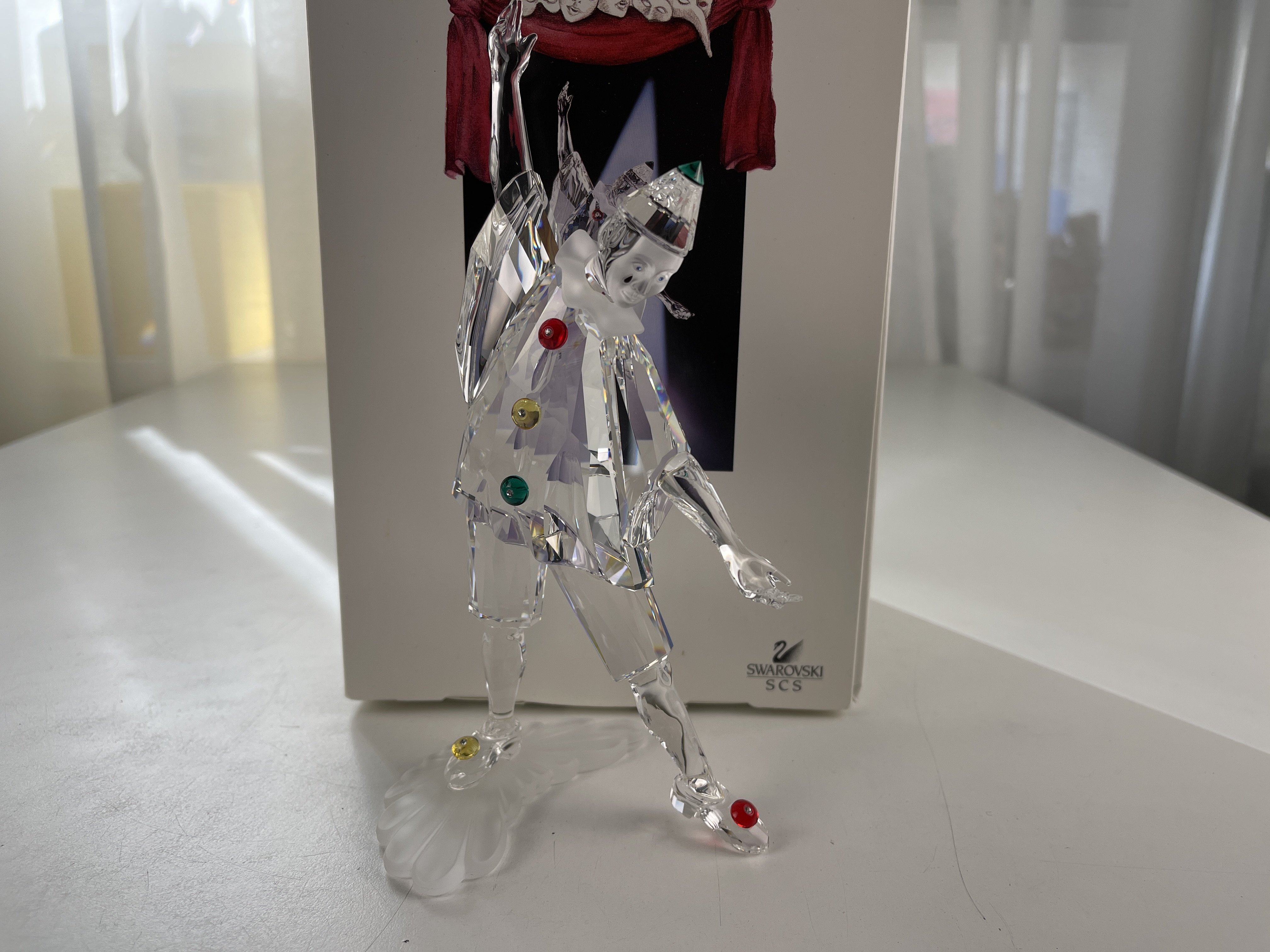 Swarovski Figur 230586 Pierrot 20 cm. Mit Ovp & Zertifikat. Top Zustand 
