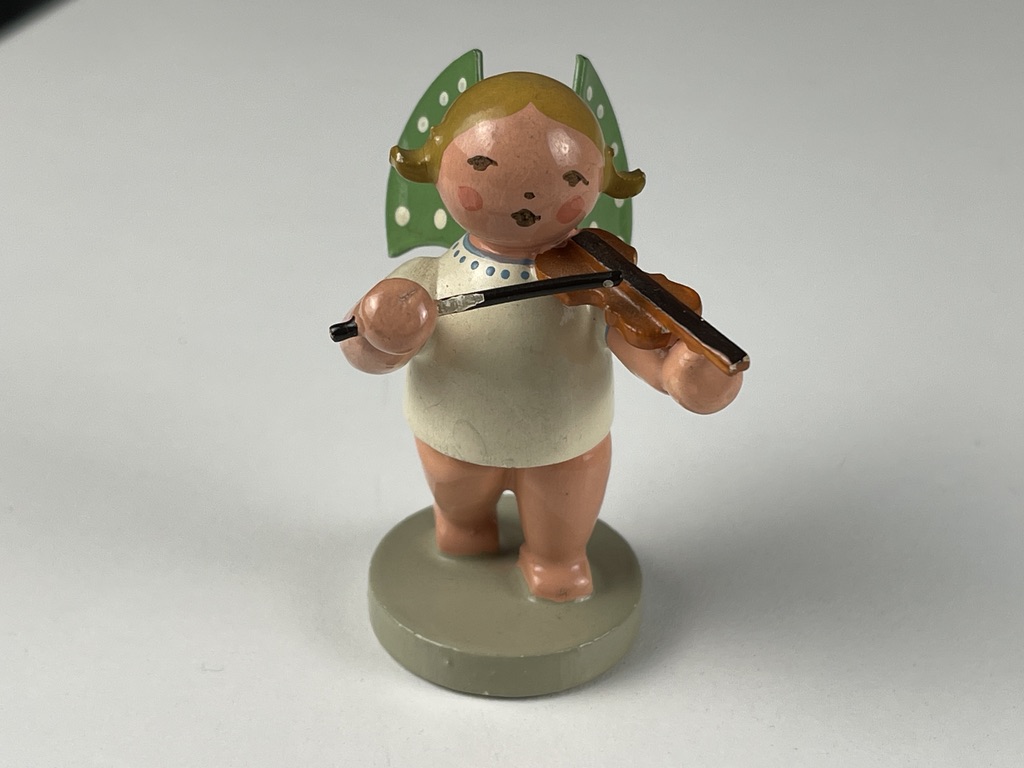 Erzgebirge Wendt und Kühn Figur Engel 6 cm. Zustand siehe Fotos    