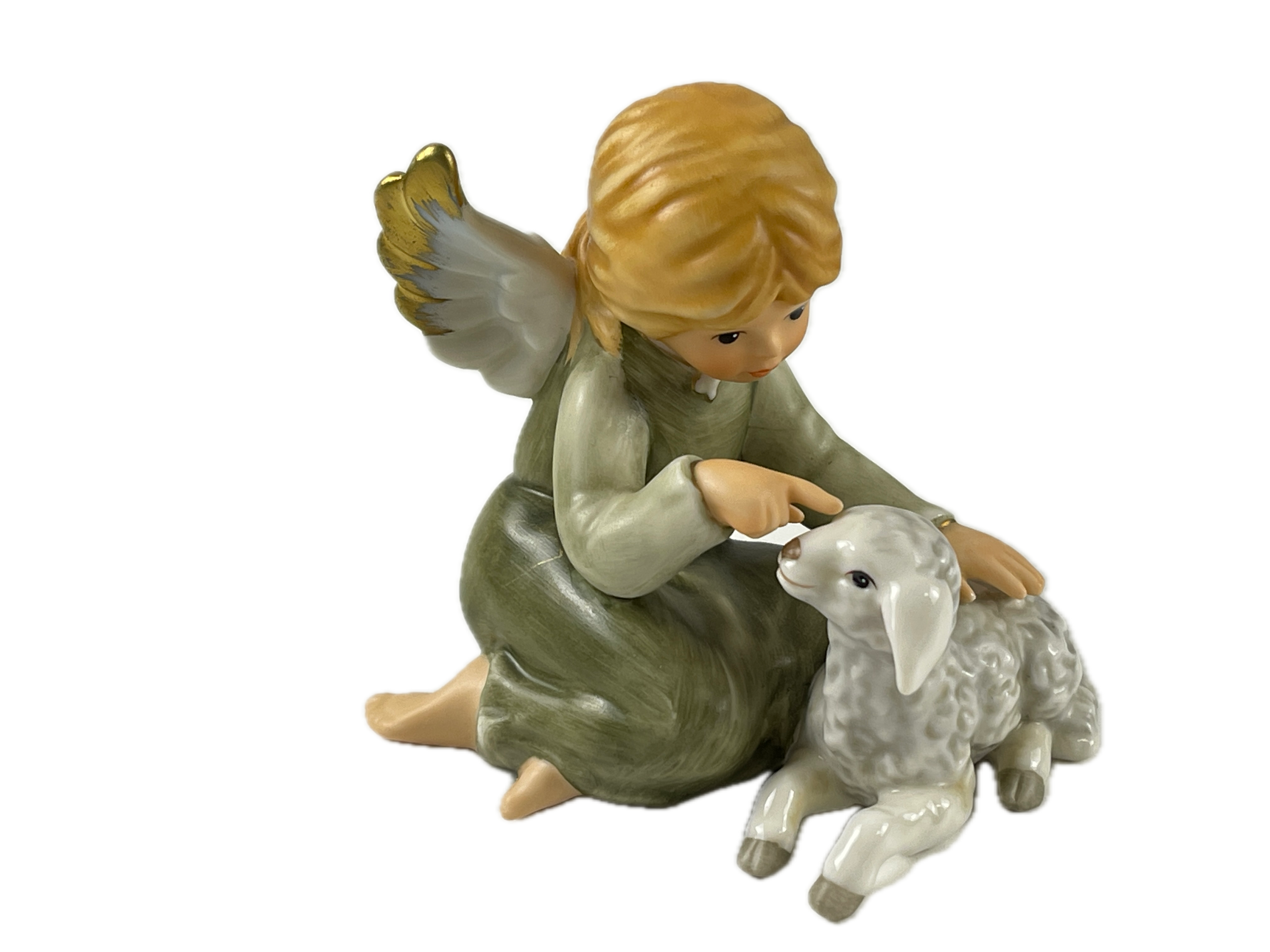  Goebel Figur Engel mit Schaf 9 cm  1 Wahl. Top Zustand    