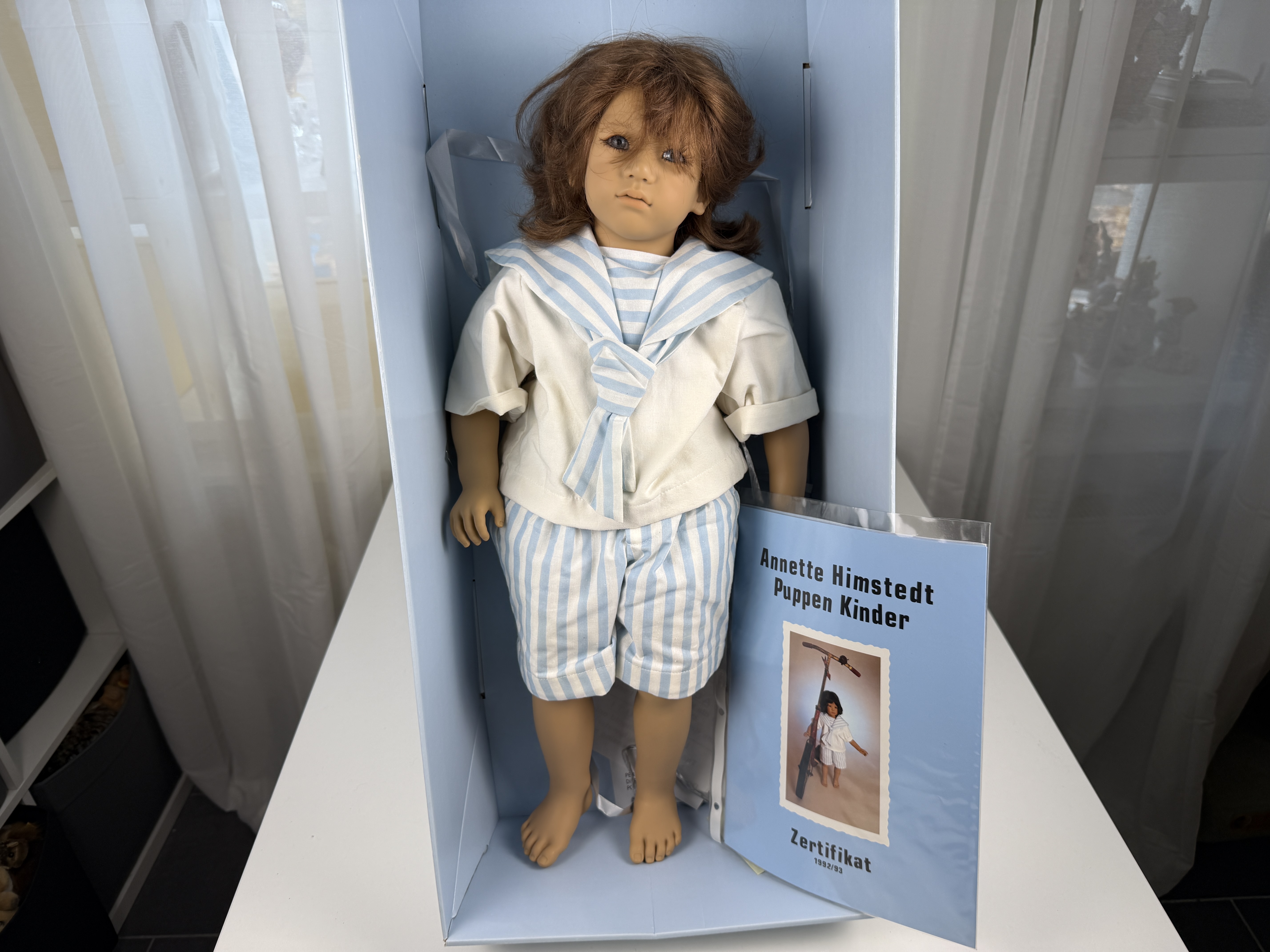 Annette Himstedt Puppe Enzo 66 cm. Top Zustand