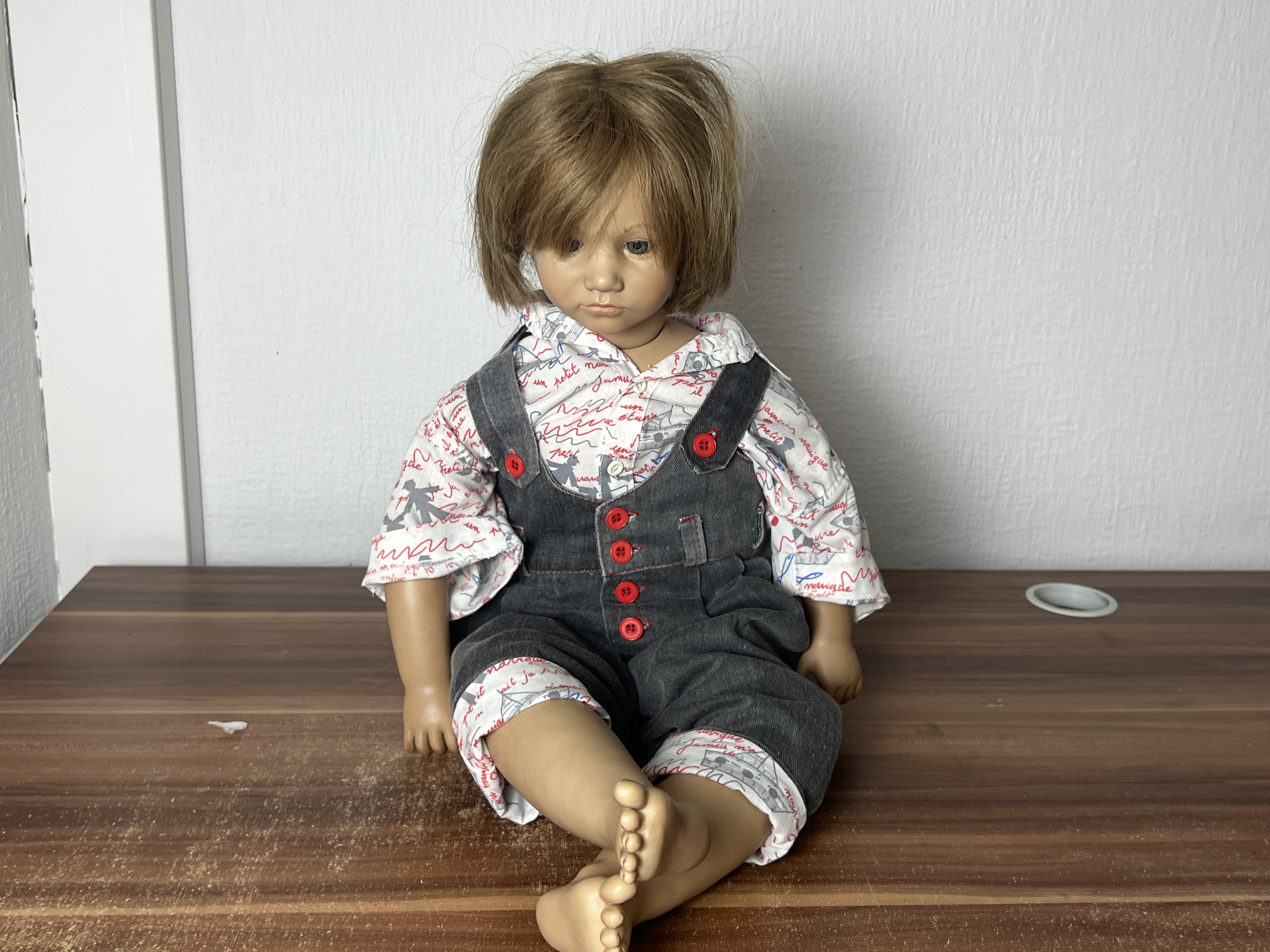 Künstlerpuppe Annette Himstedt Puppe Bastian 66 cm. Top Zustand