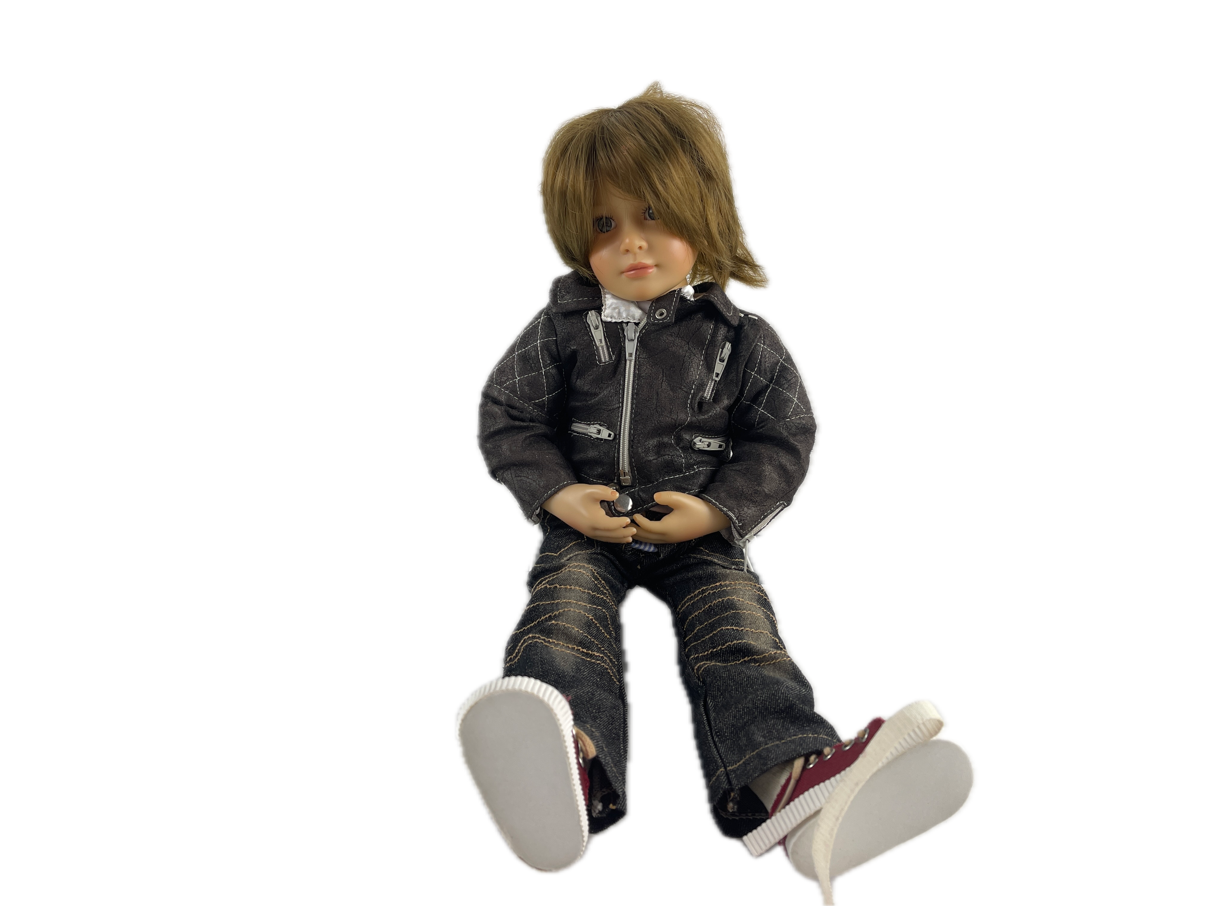 Künstlerpuppe Puppe Vinyl Puppe 44 cm. Guter Zustand