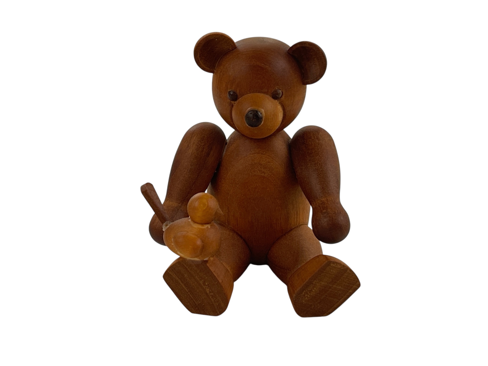 Erzgebirge Seiffener Figur Teddybär 7 cm. Top Zustand   