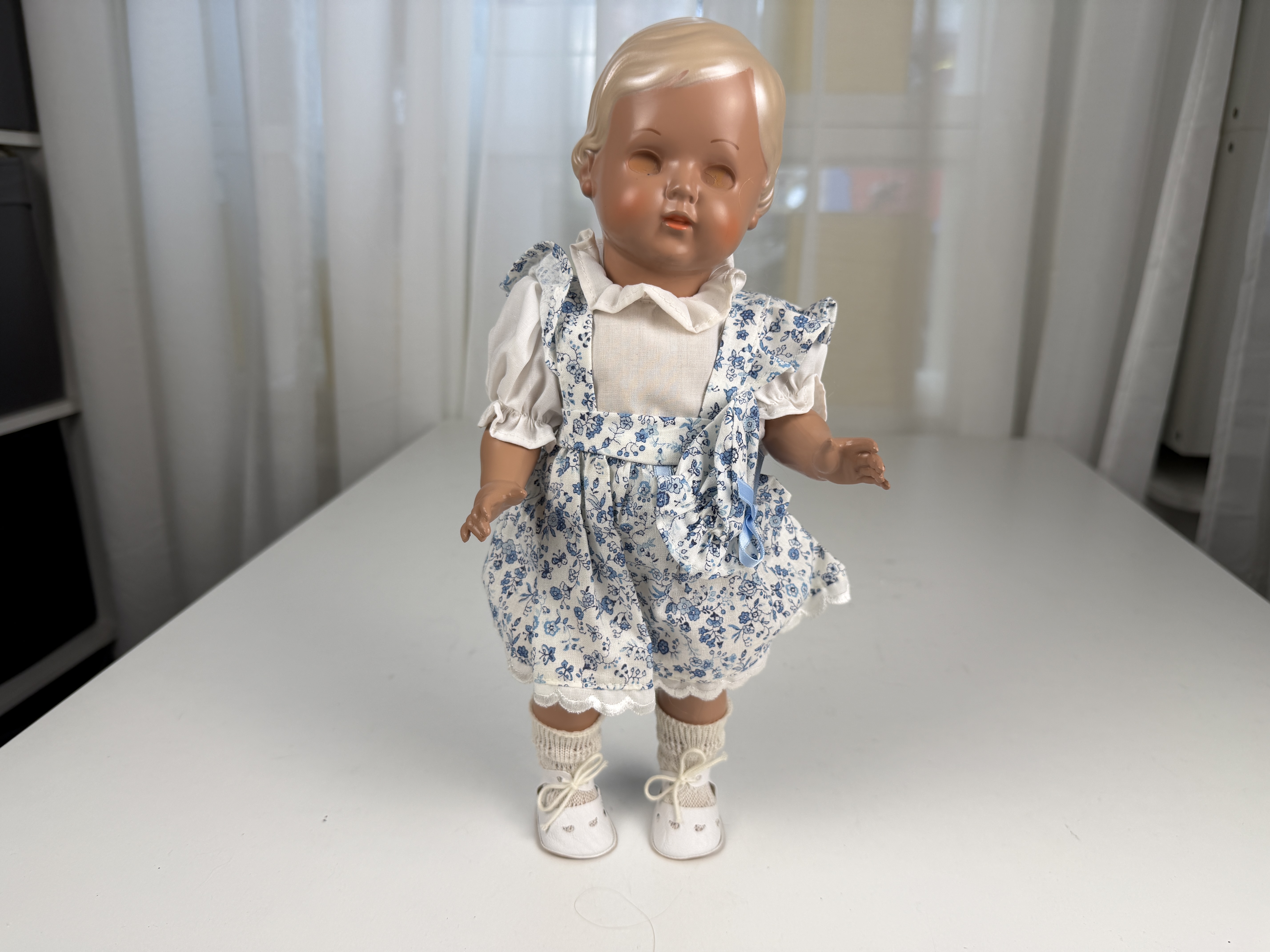 Schildkröt-Puppe Schildkrötpuppe Puppe 34 cm. Kleiner Defekt 