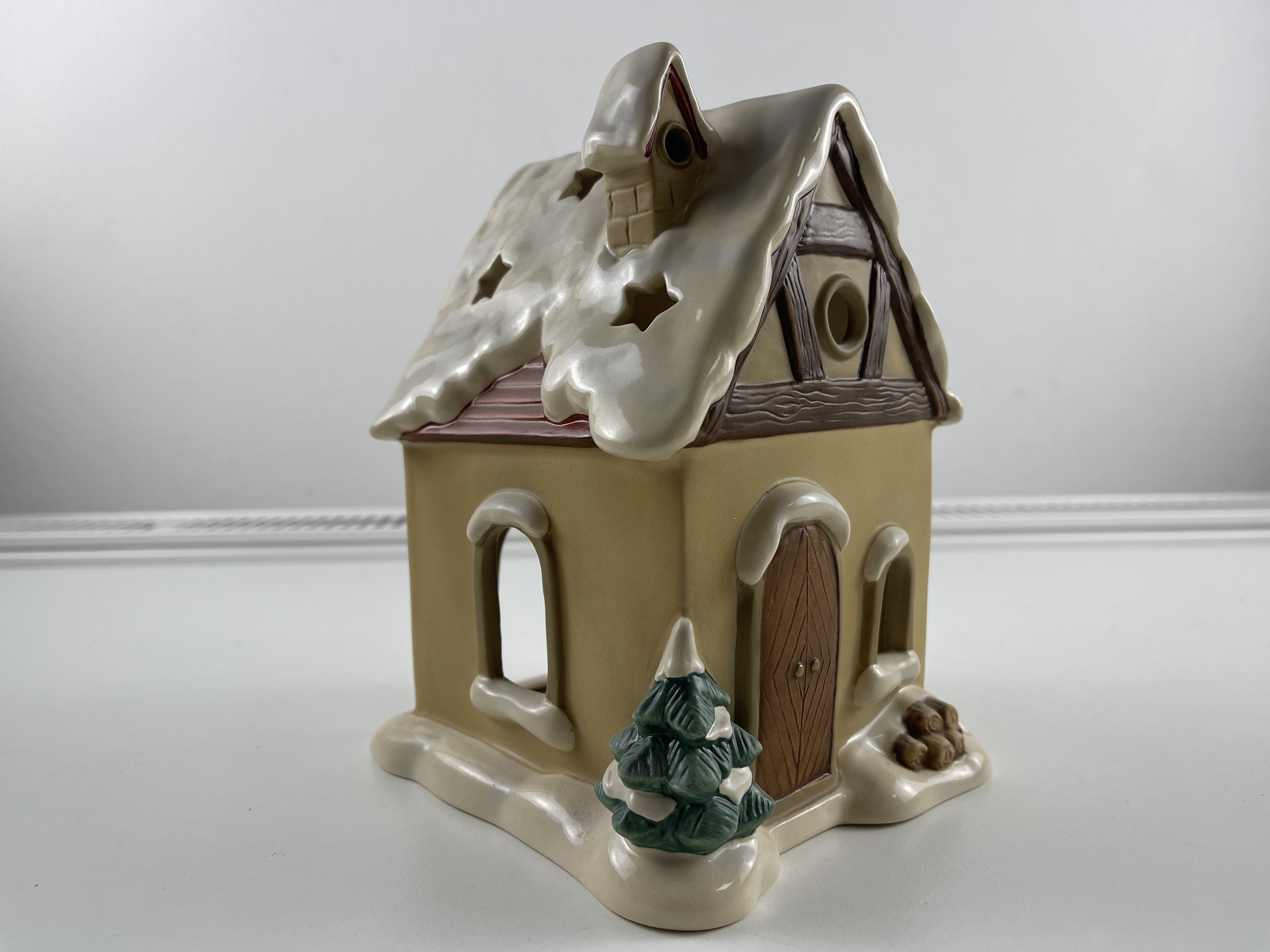 Goebel Figur Porzellan Teelichthalter Haus 19 x 14 cm. Top Zustand   