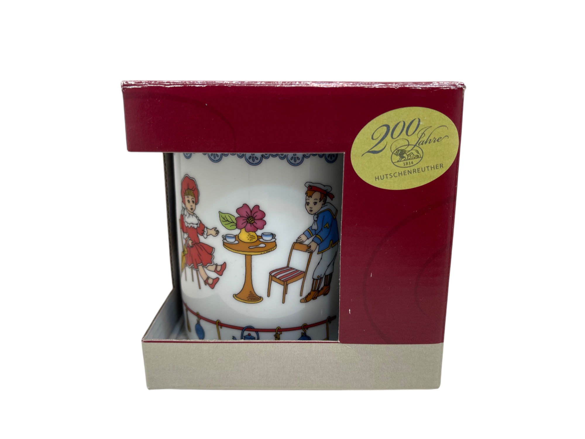   Hutschenreuther 200 Jahre Hutschenreuther Tasse 10 cm & OVP - Top Zustand.