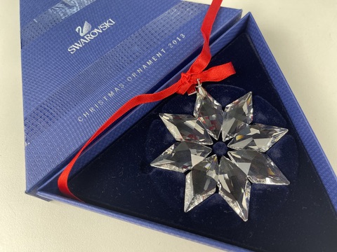 Swarovski Figur 5004489 Weihnachtsstern 2013 Groß. 7,9 cm Kiste Top Zustand 