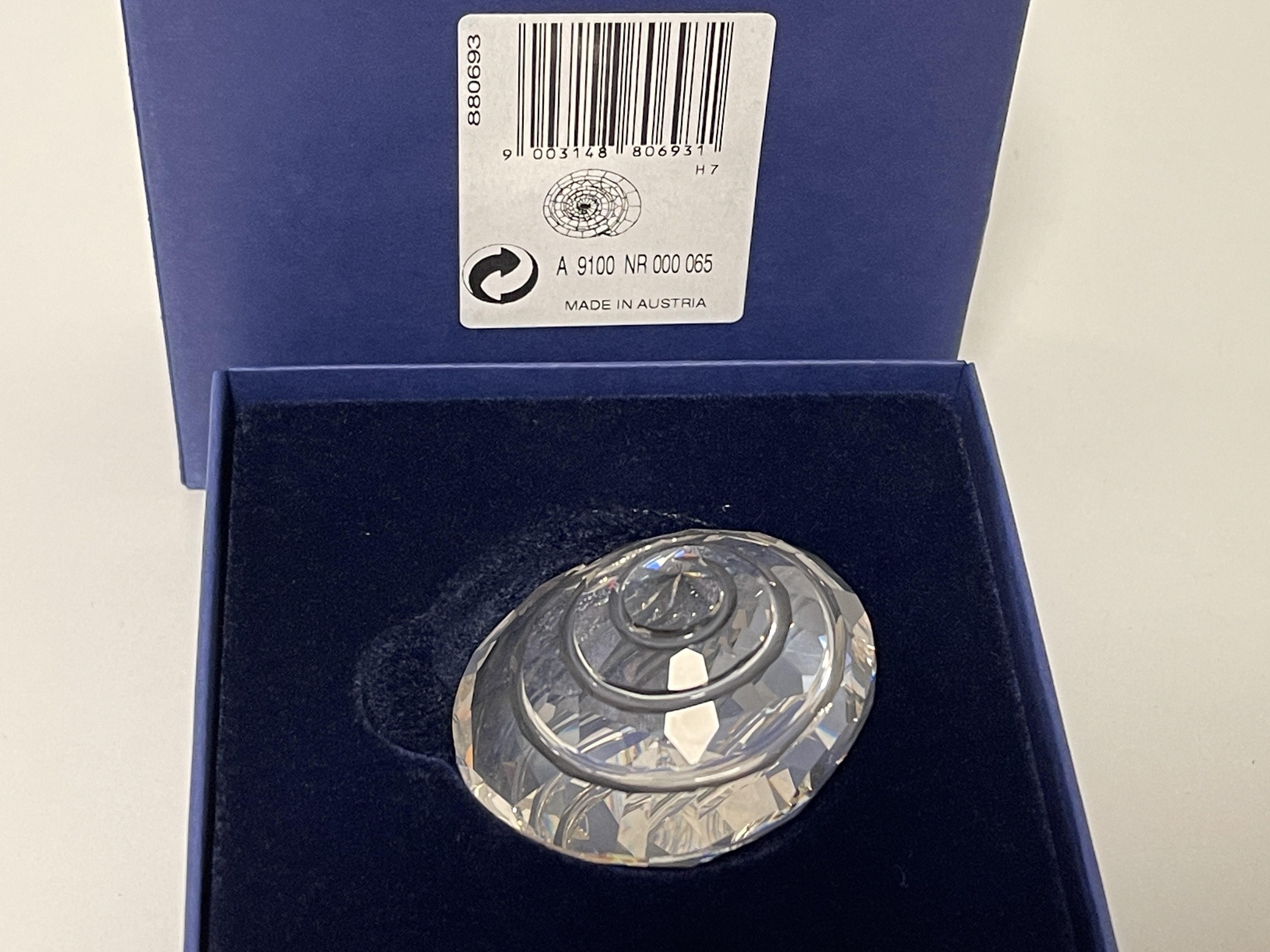  Swarovski Figur 880693 Muschel 5 cm mit Ovp & Zertifikat Top Zustand 