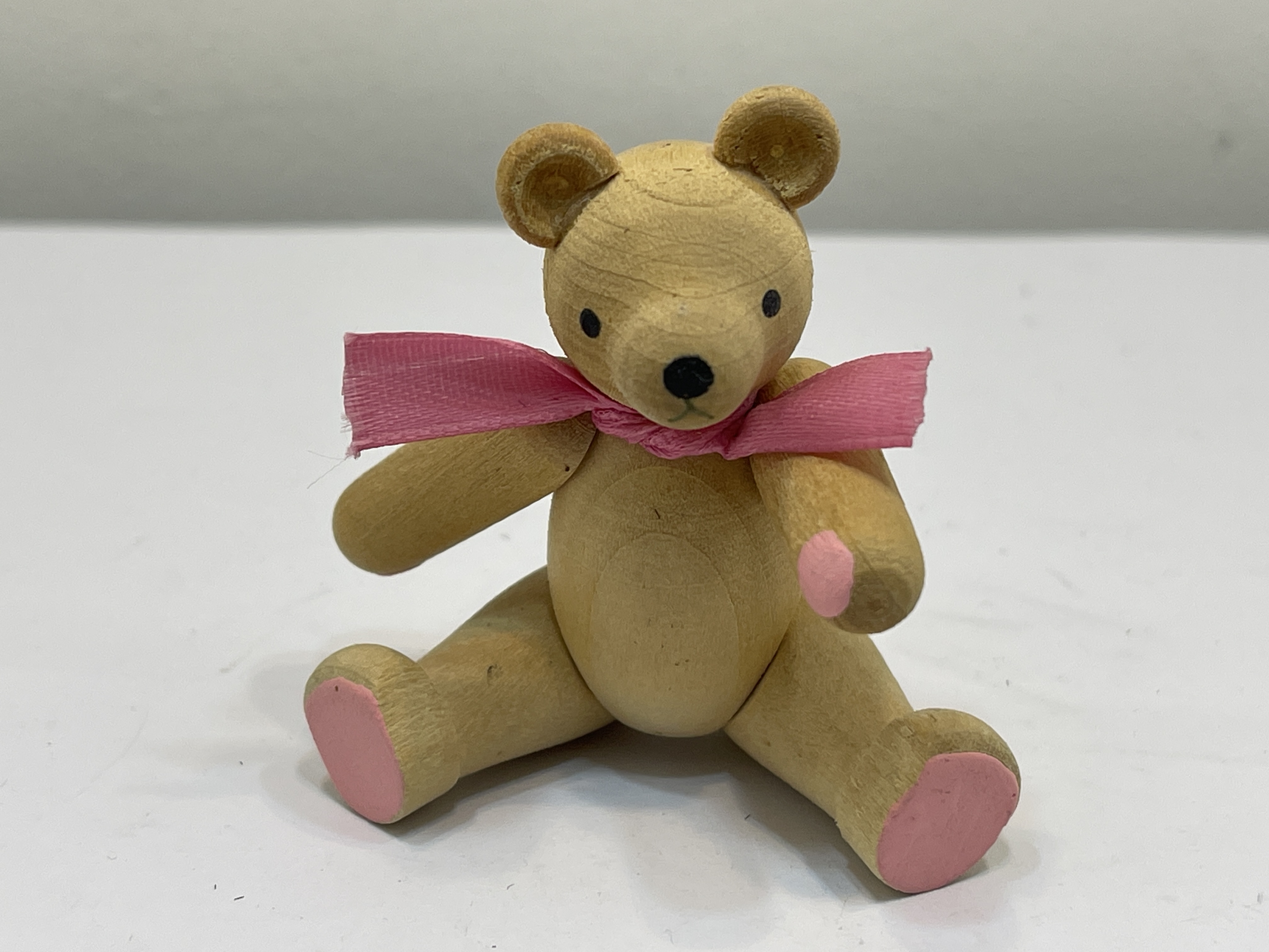 Erzgebirge Seiffener Figur Teddybär 7,5 cm. Top Zustand 