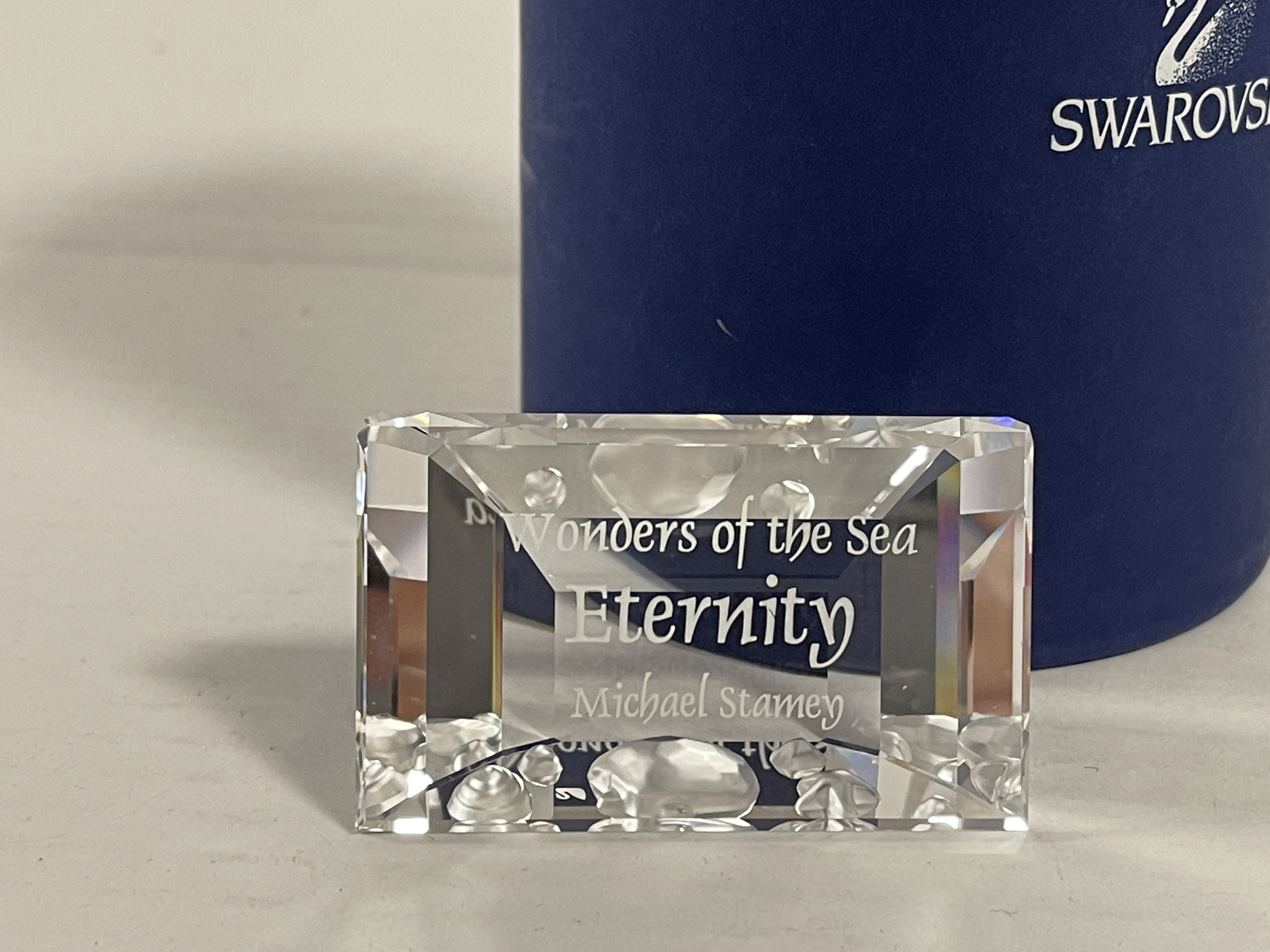  Swarovski Figur 855626 Schild Eternity. Ovp & Zertifikat Top Zustand   