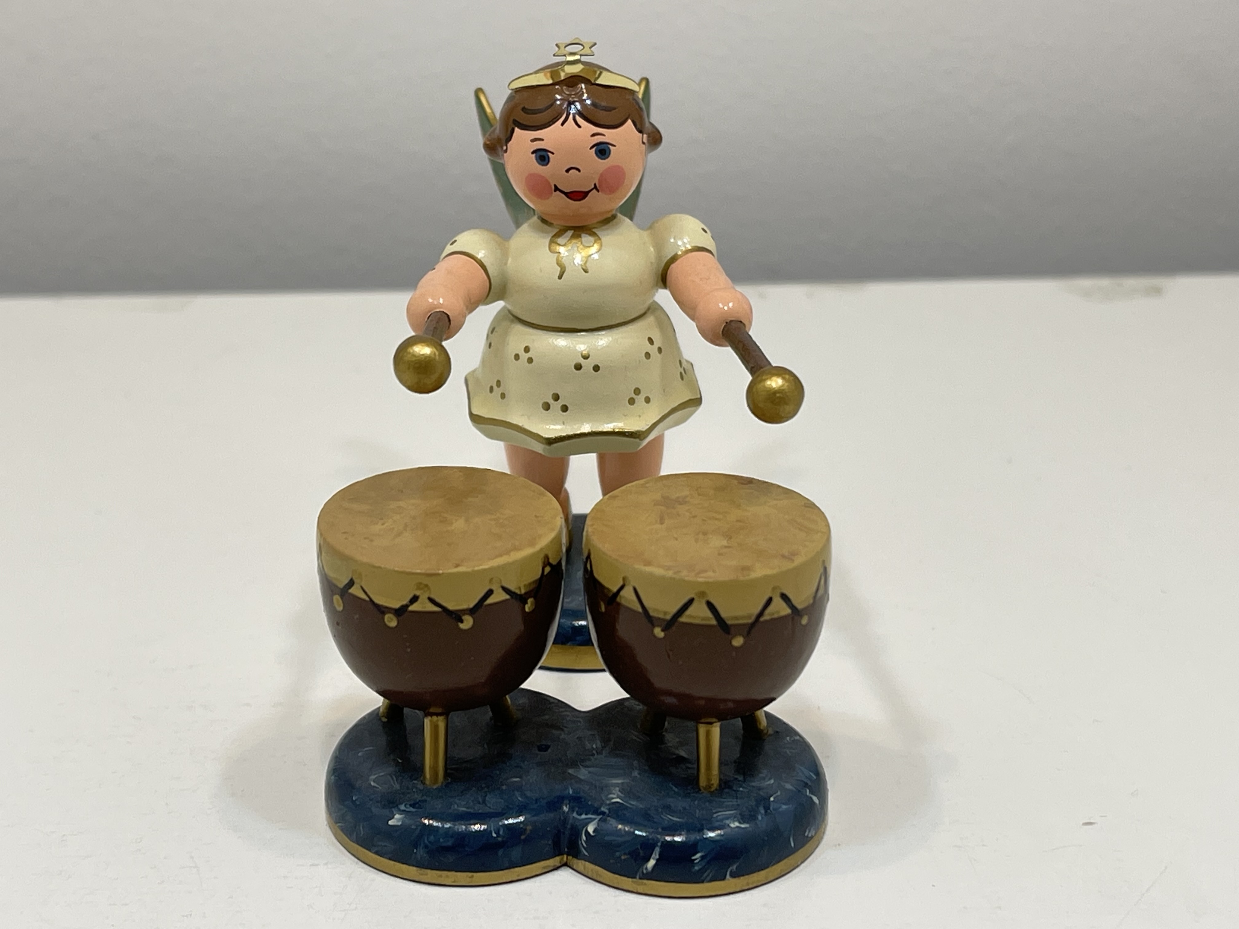 Erzgebirge Sammler Figur Engel Hubrig 6,8 cm. Top Zustand     