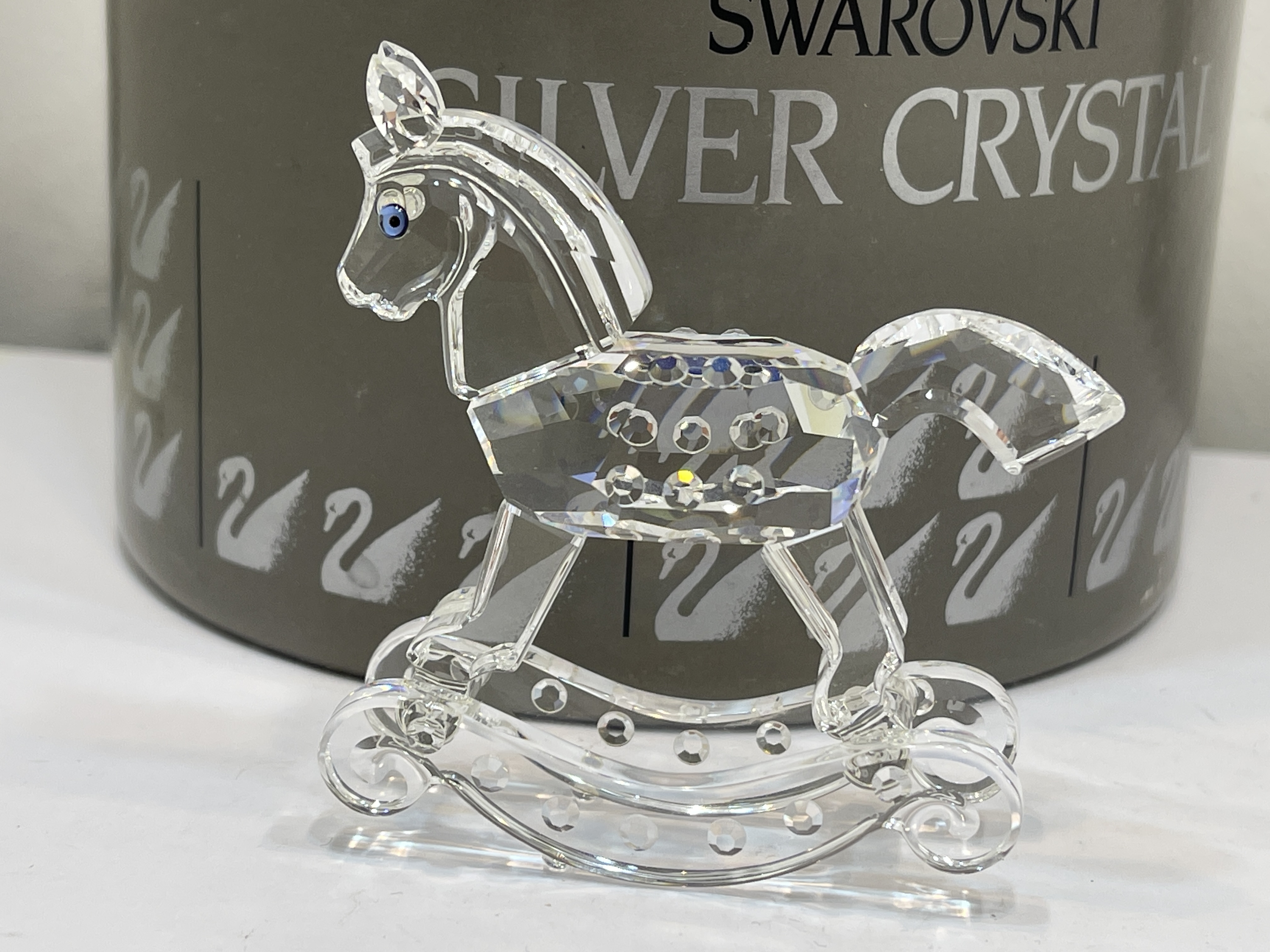 Swarovski Figur 183270 Schaukelpferd 6,8 cm mit Ovp und Zertifikat. Top Zustand.   