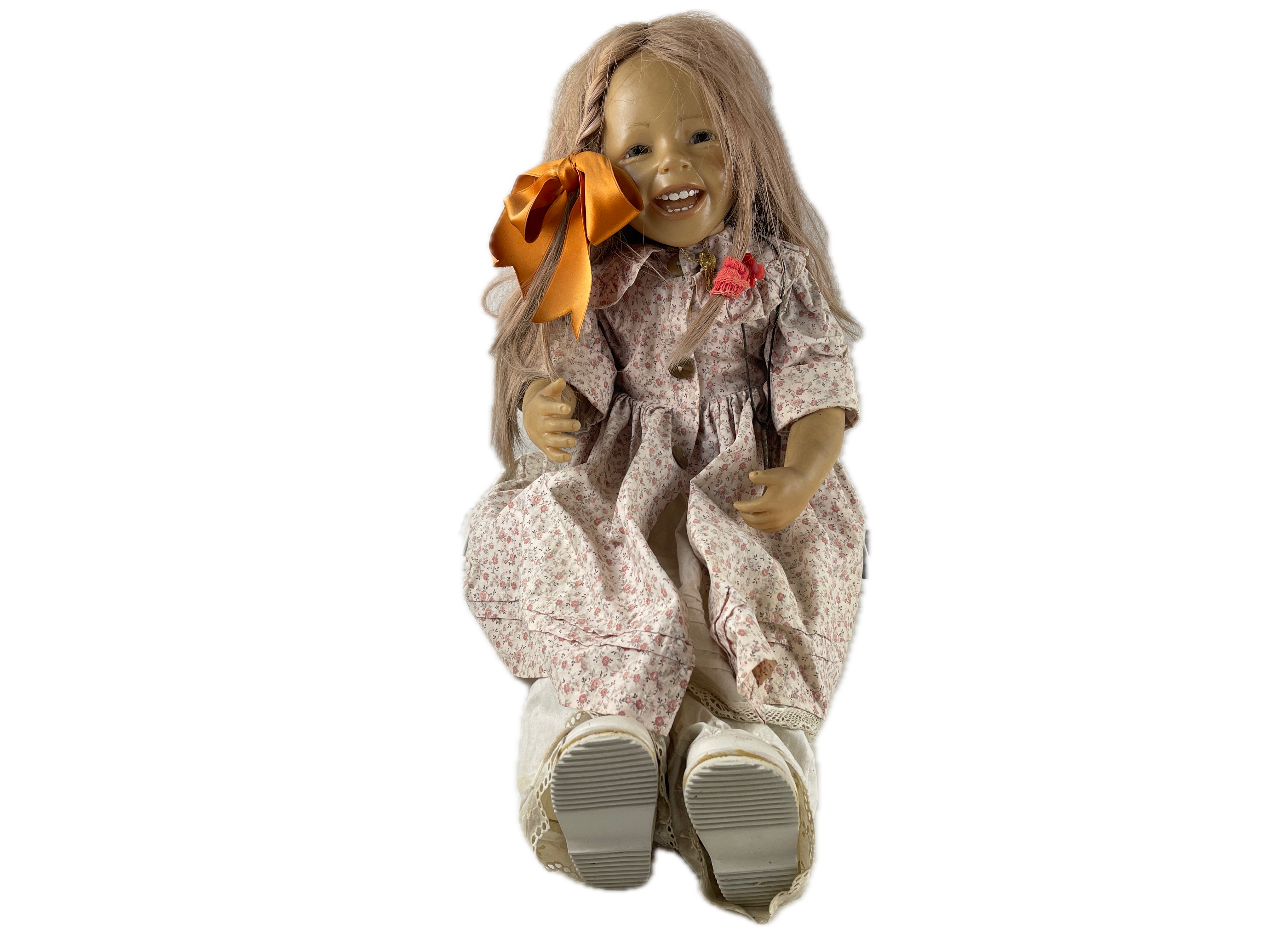 Künstlerpuppe Sammler Brigitte Leman Vinyl Puppe 60 cm. Schmutzig