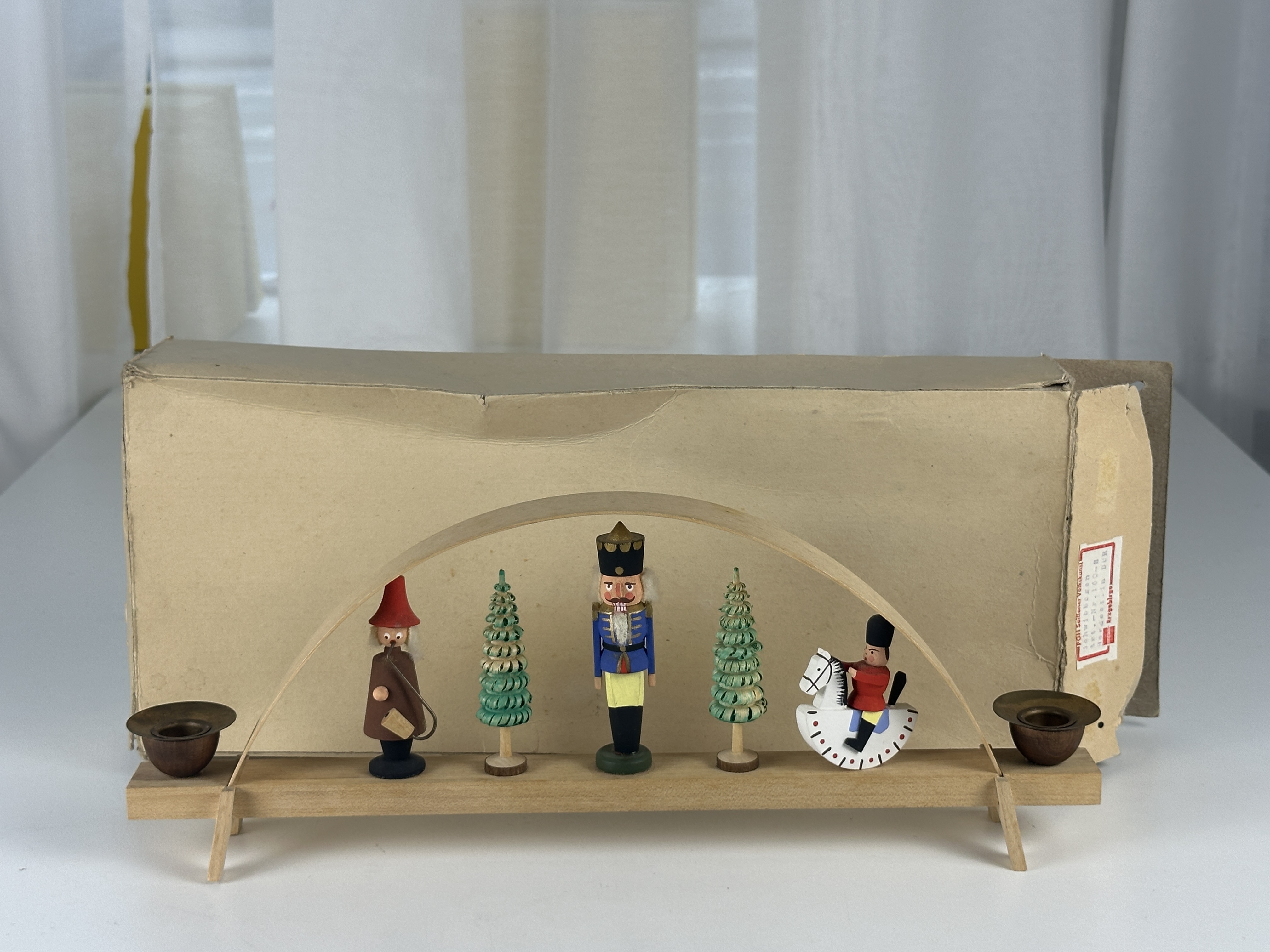 Erzgebirge Seiffener Schwibbogen 13 x 34,5 x 5 cm - Top Zustand