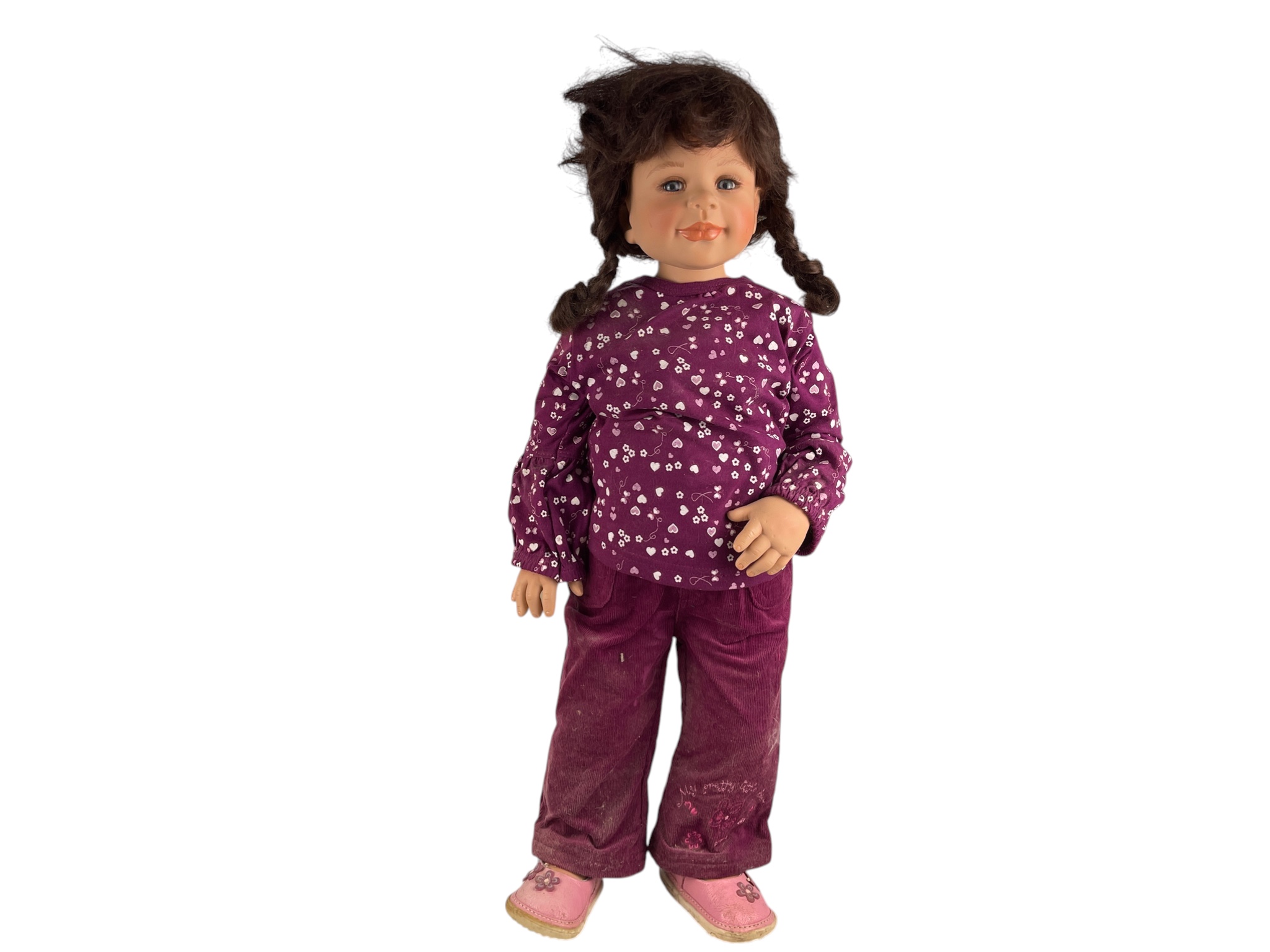 Monika Levenig Künstlerpuppe Vinyl Puppe 70 cm. leicht Schmutzig 