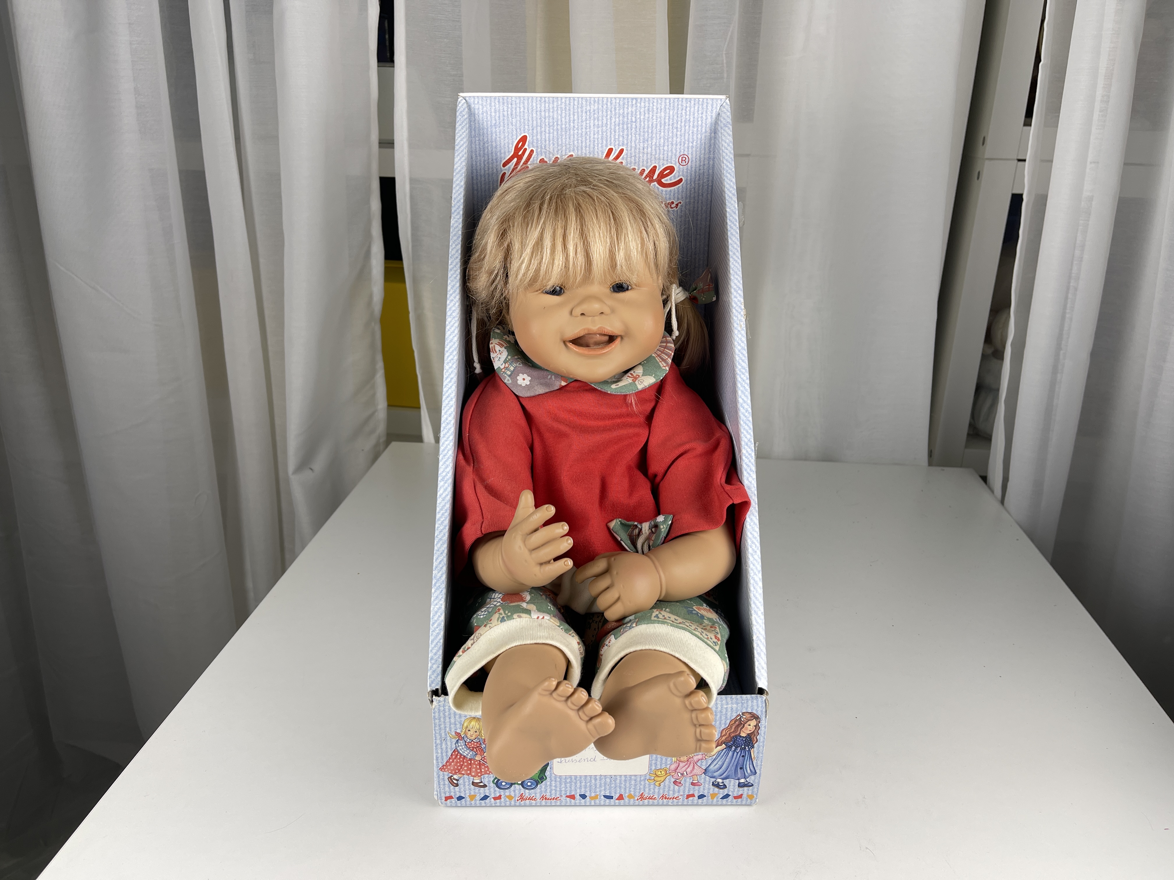 Brigitte Leman Puppe Vinyl 58 cm. Top Zustand