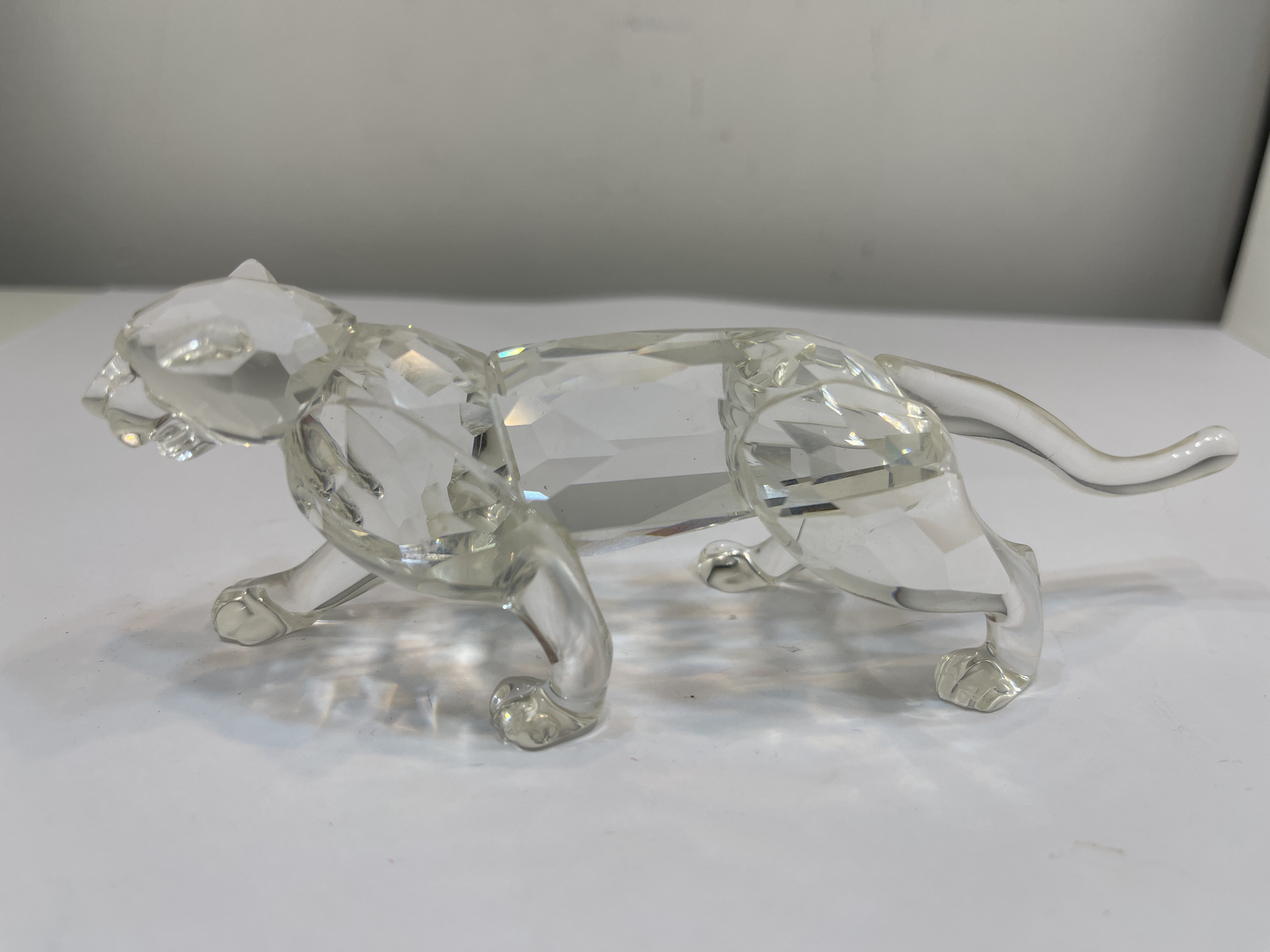 Swarovski Figur 217093 Leopard 14,5 cm. Top Zustand  