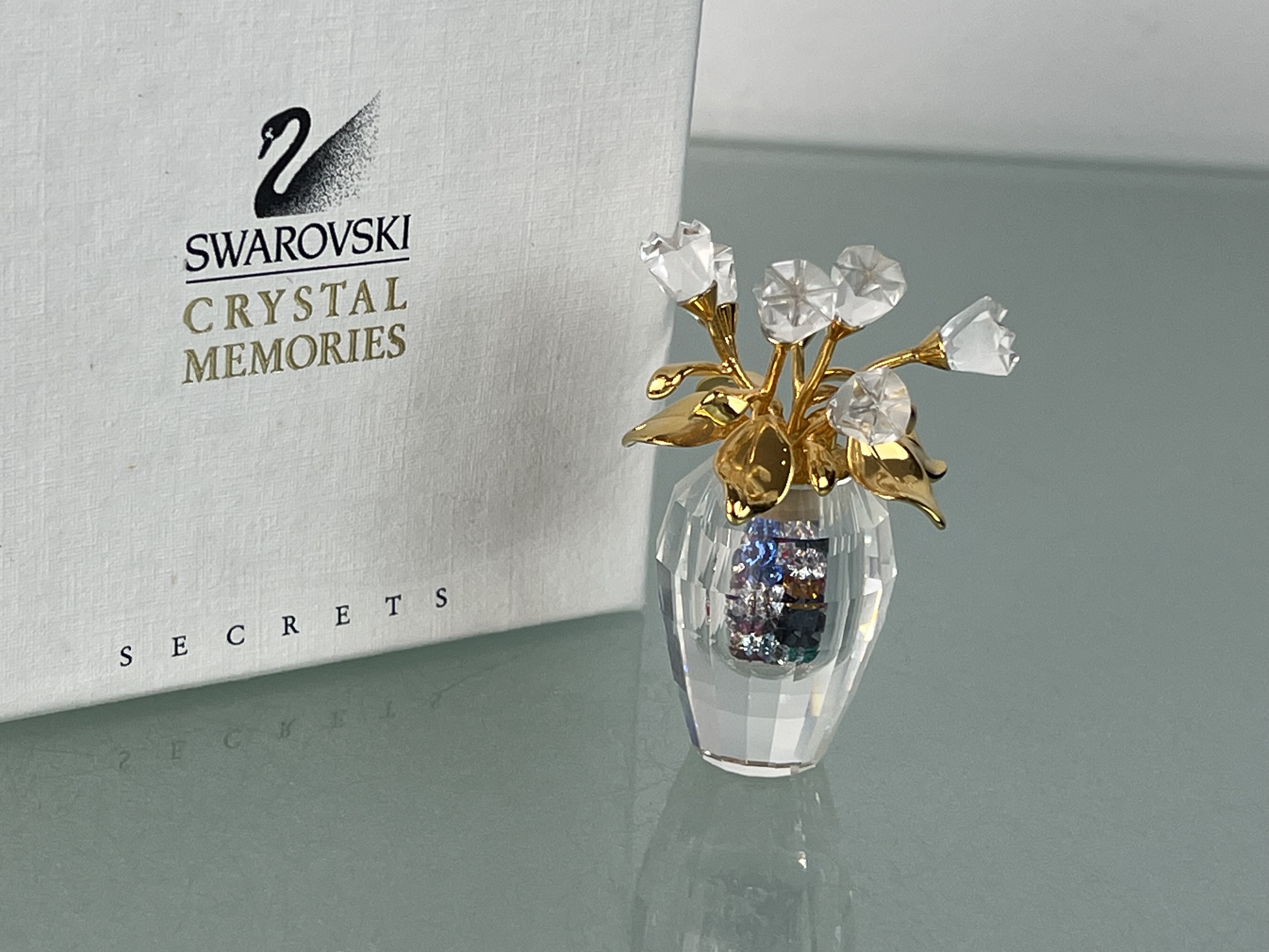 Swarovski Figur 210823 Rosen 5,5 cm. Mit Kiste in Top Zustand