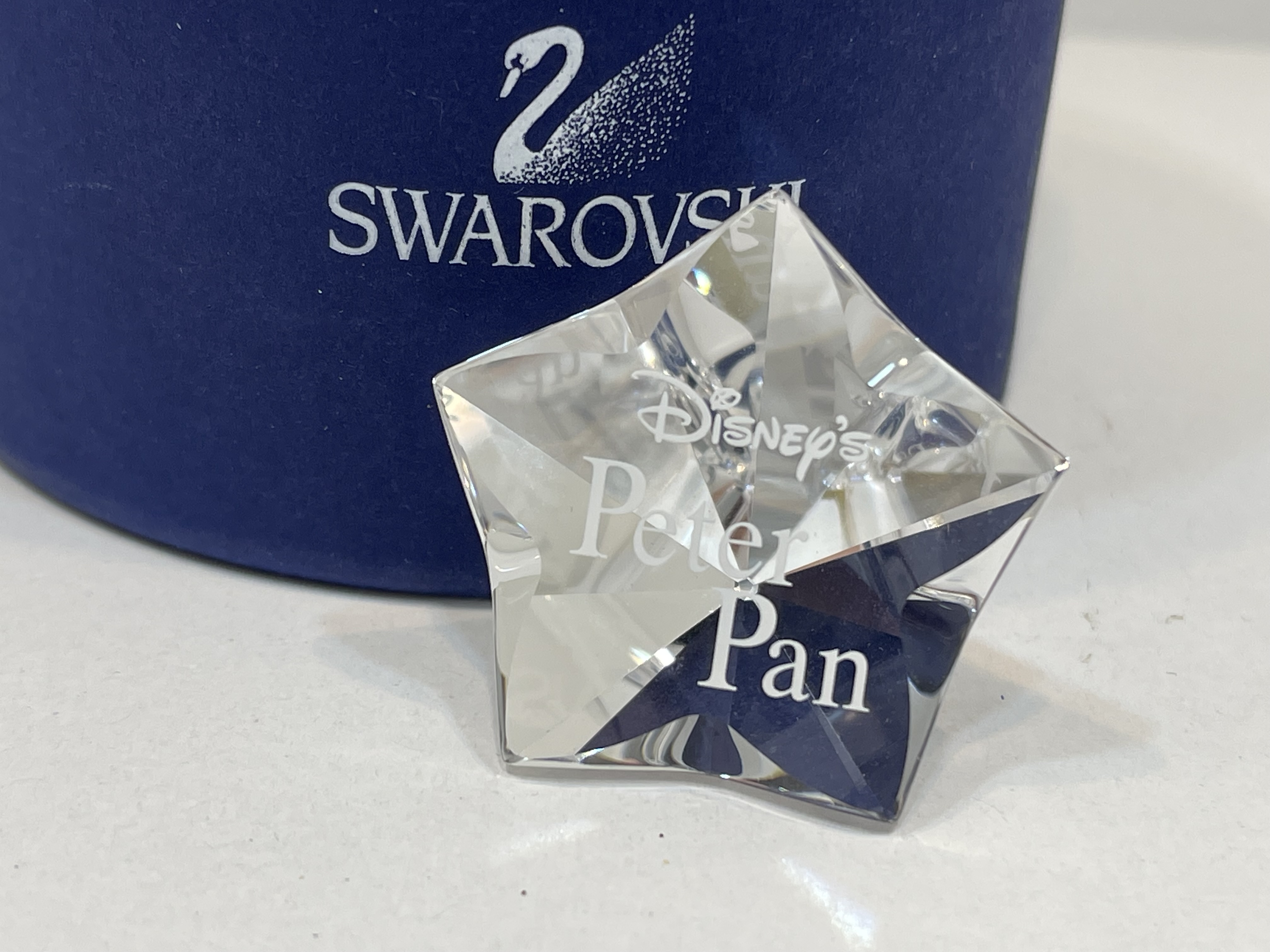 Swarovski Figur 1036622 Schild Peter Pan 5,4 Ovp Zertifikat Top Zustand  
