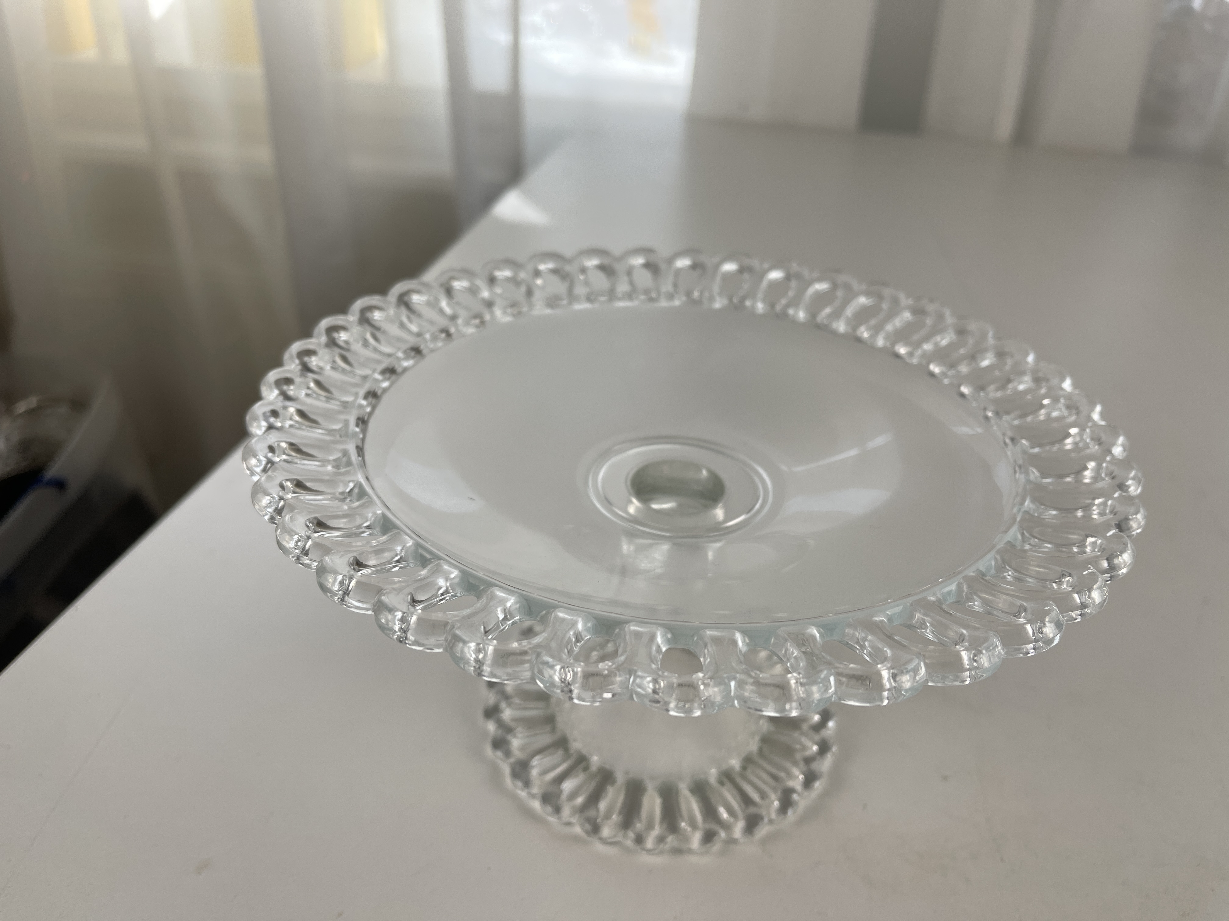 Glas Kristallglas Schale 20 x 11 cm - Guter Zustand   