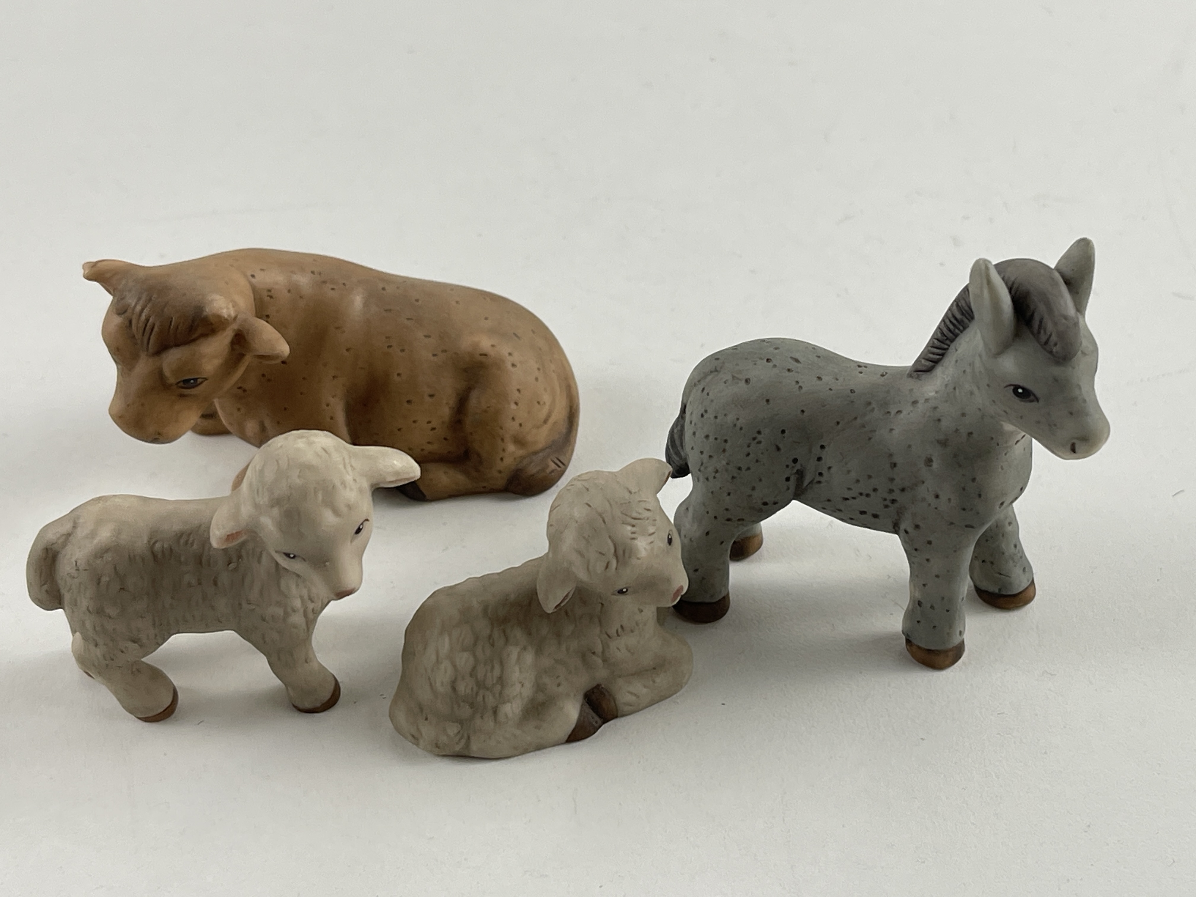 Goebel Figur Nina und Marco Krippen Tiere bis Höhe 5,5 cm - Top Zustand.      