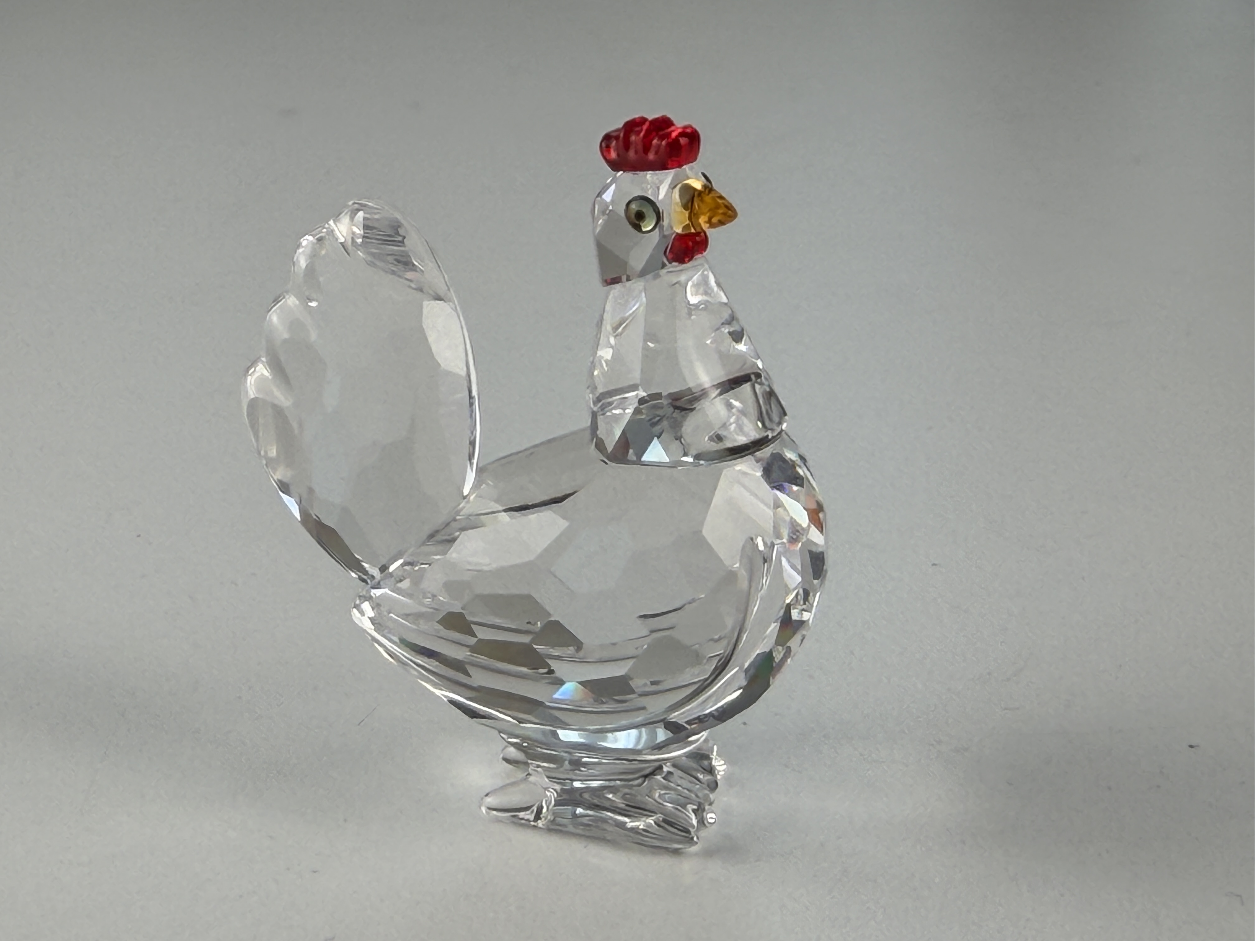  Swarovski Figur 608721 Kristall Henne 4,5 cm Top Zustand
