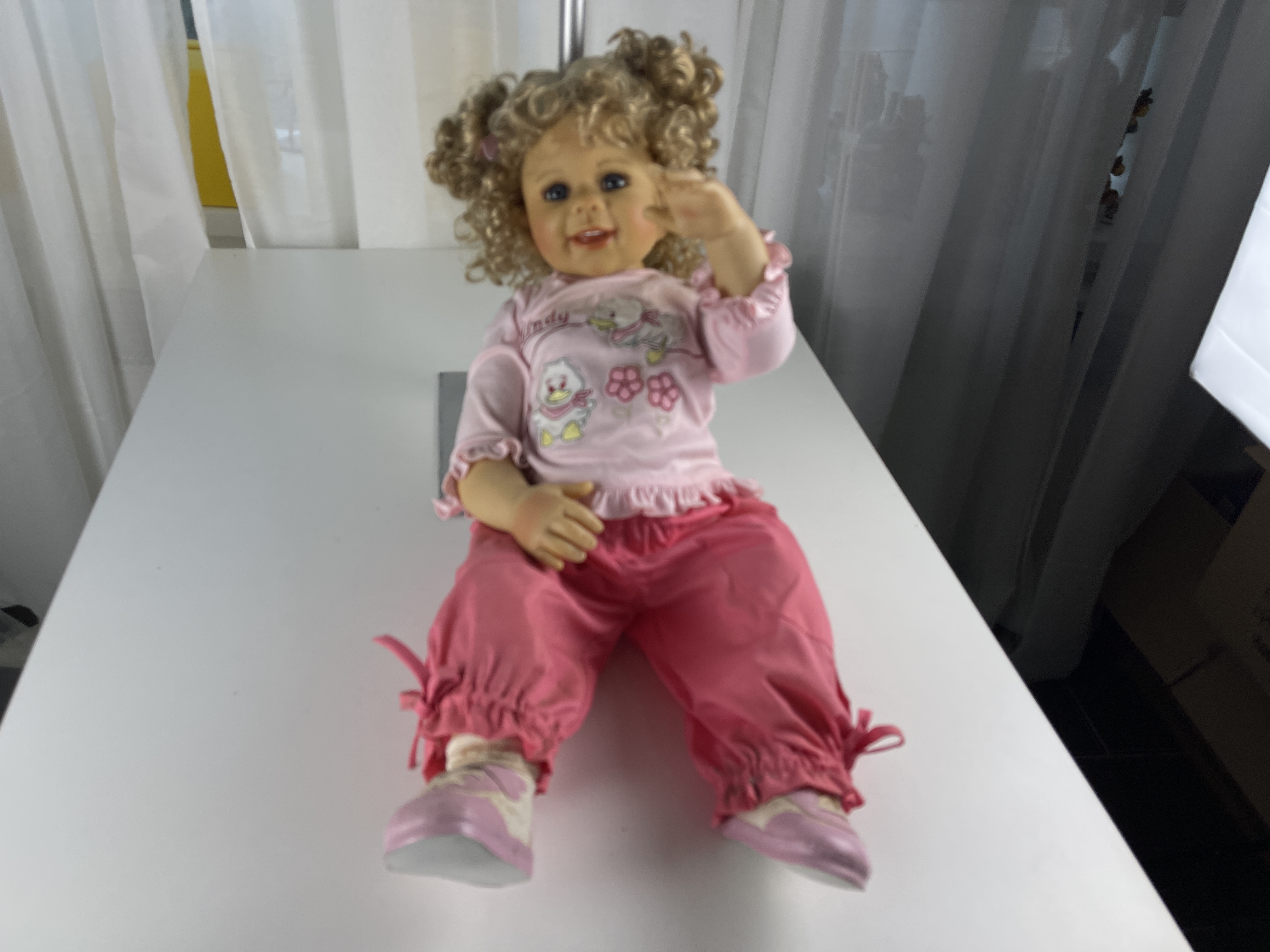 Künstlerpuppe Puppe Monika Levenig Vinyl Puppe 70 cm. Schmutzig  