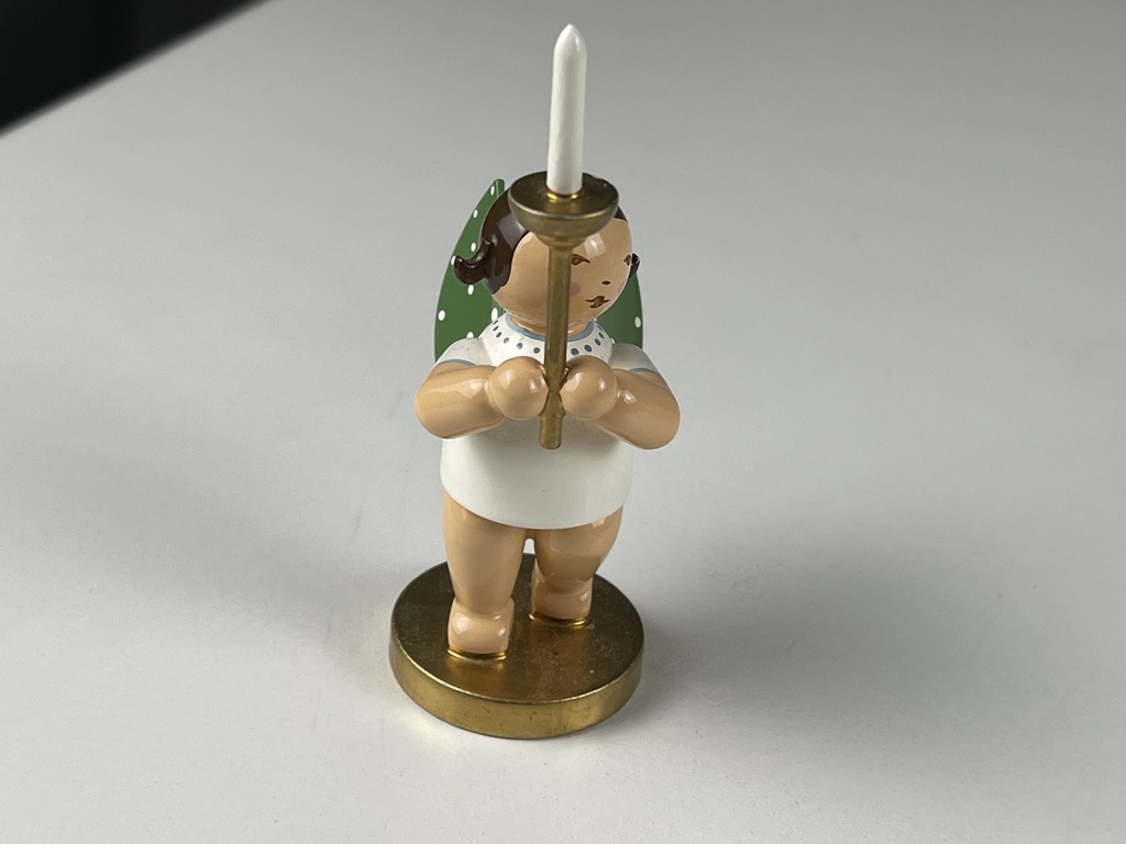 Wendt und Kühn Erzgebirge Figur Engel 8 cm. Limitiert - Top Zustand 